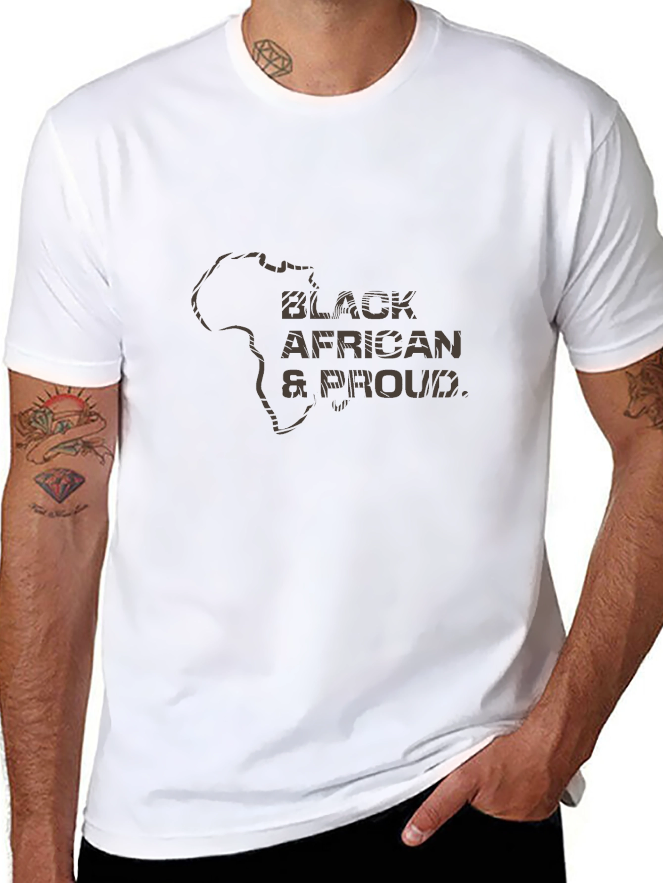 Black African & Proud Graphic Tee