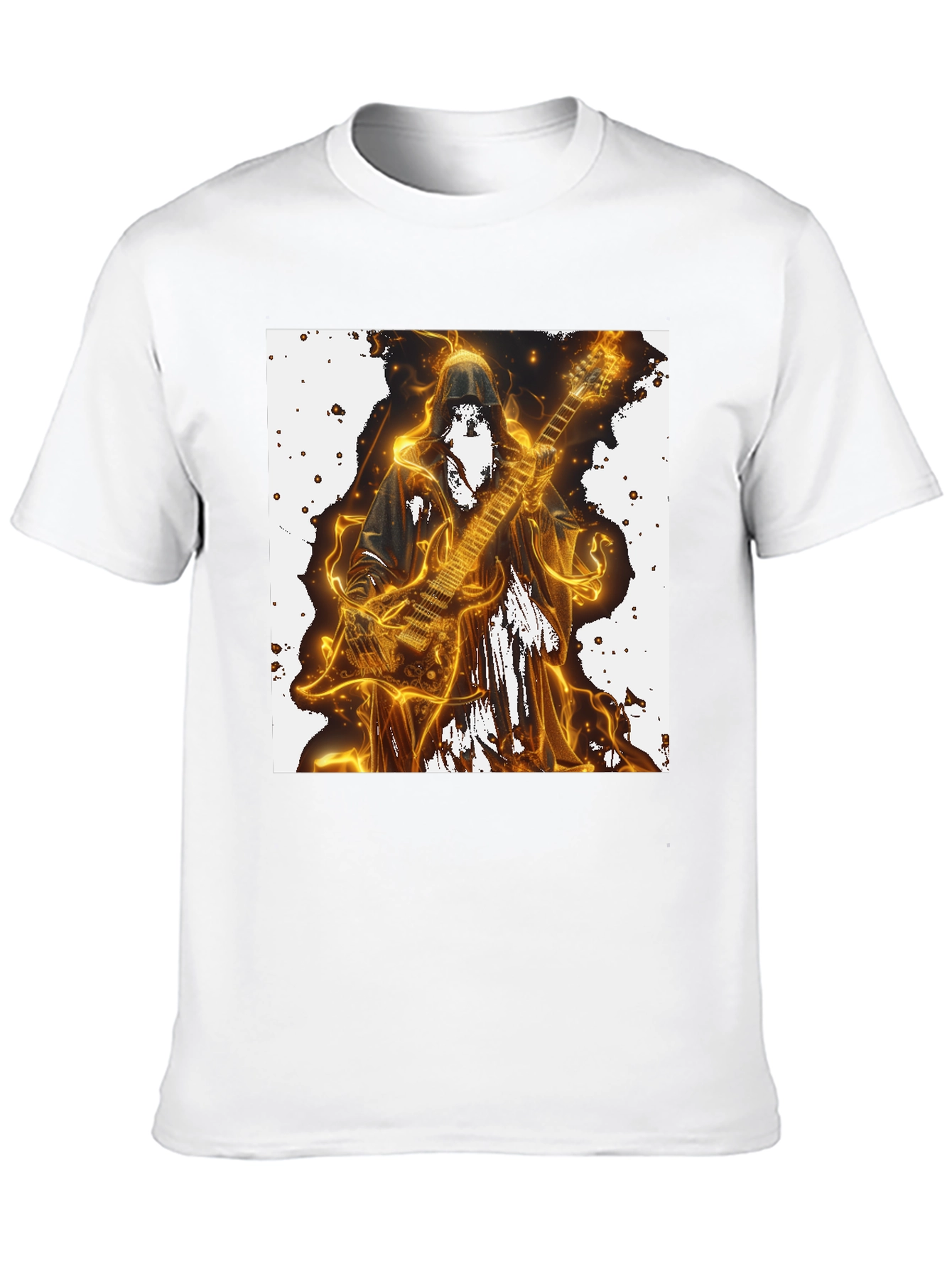 Grim Reaper Guitarist Graphic Tee - Black
