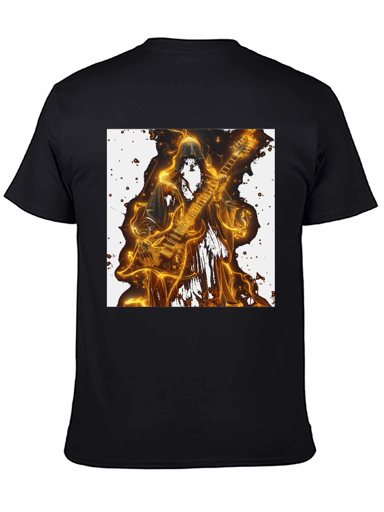 Grim Reaper Guitarist Graphic Tee - Black