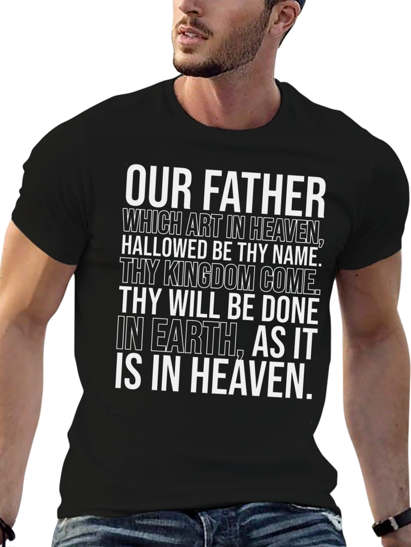 Our Father Prayer T-Shirt - Christian Religious Tee