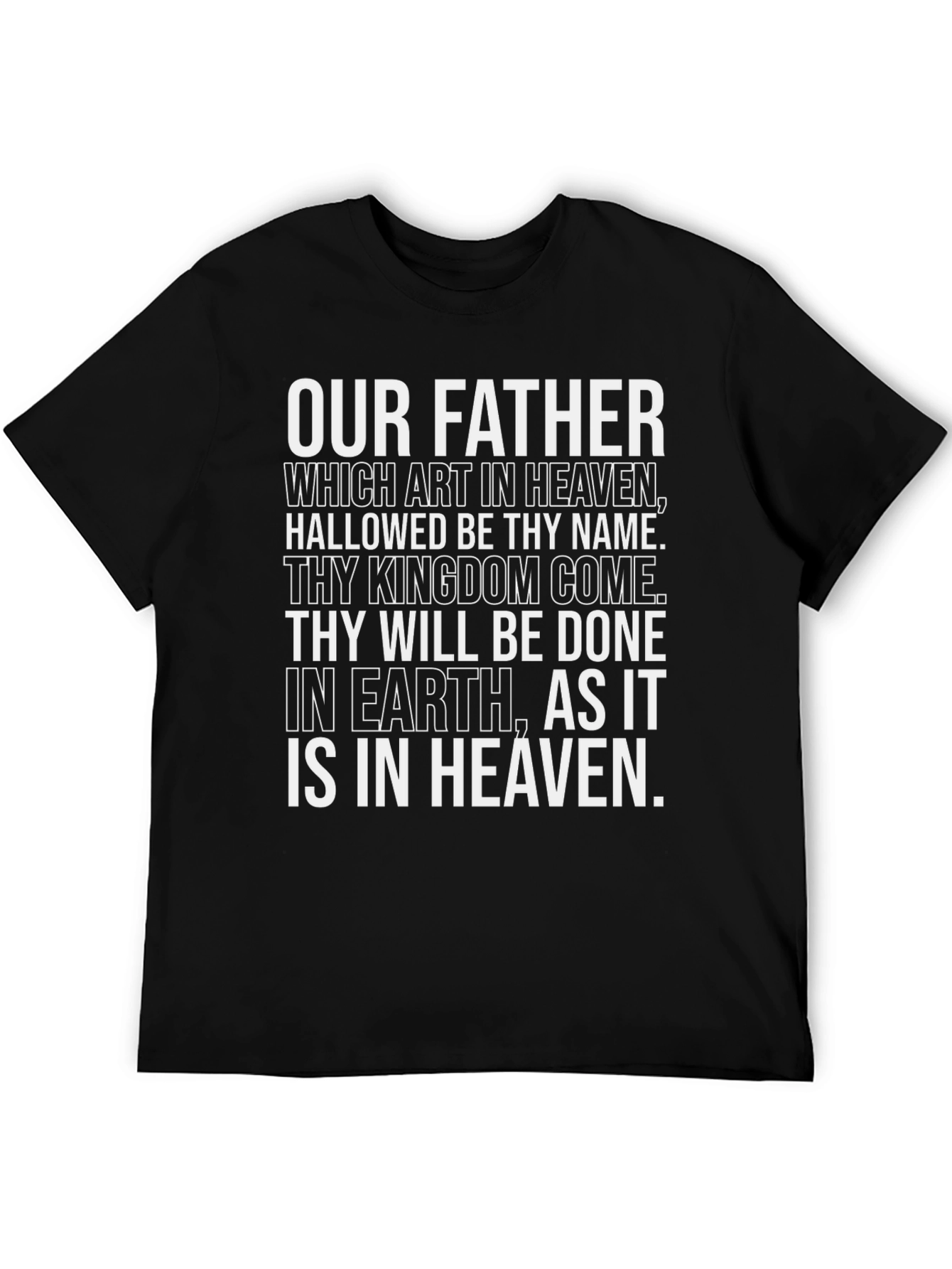 Our Father Prayer T-Shirt - Christian Religious Tee