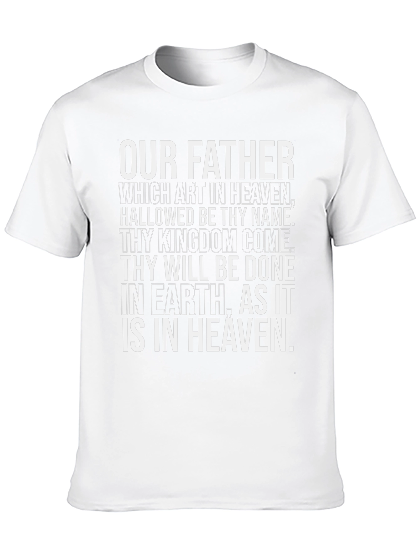 Our Father Prayer T-Shirt - Christian Religious Tee