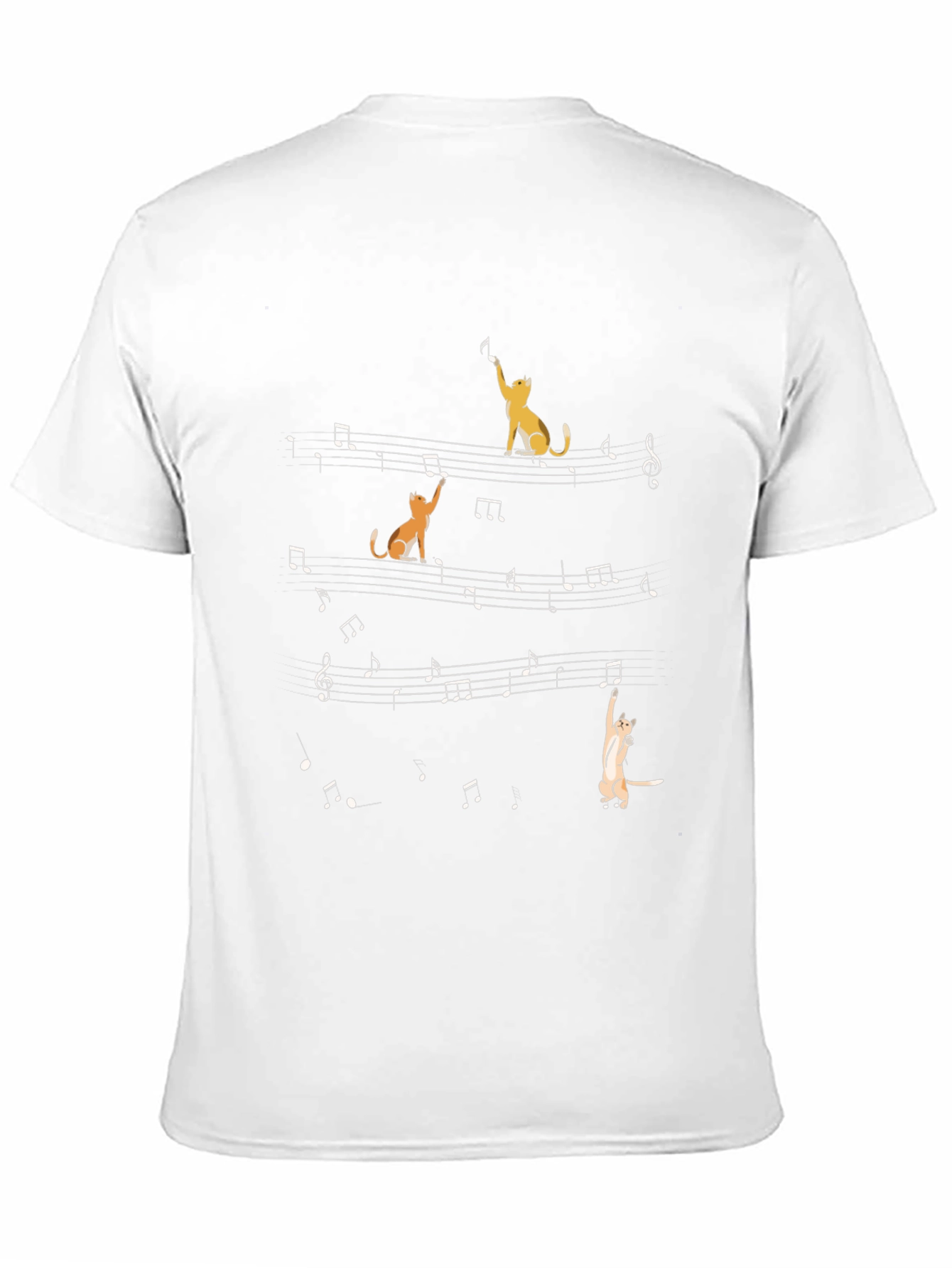 Musical Cats T-Shirt - Black Cotton Tee