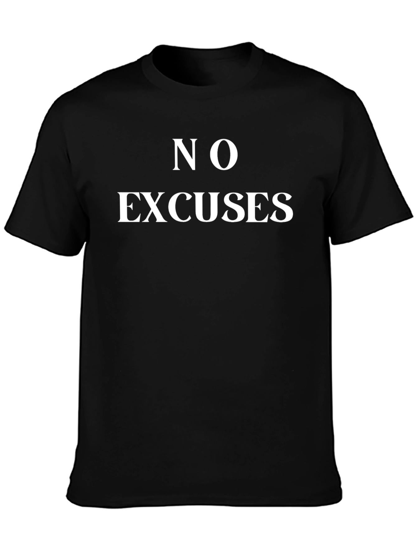 No Excuses Graphic T-Shirt - Black