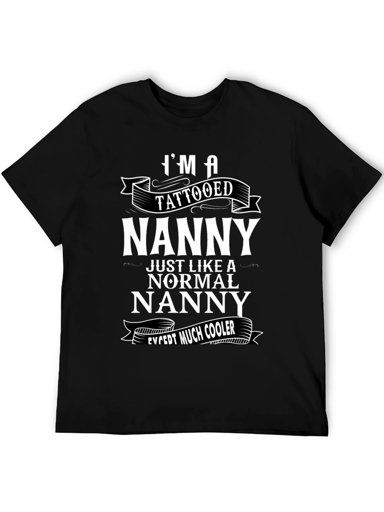 Tattooed Nanny Graphic Tee - Cool Nanny Shirt
