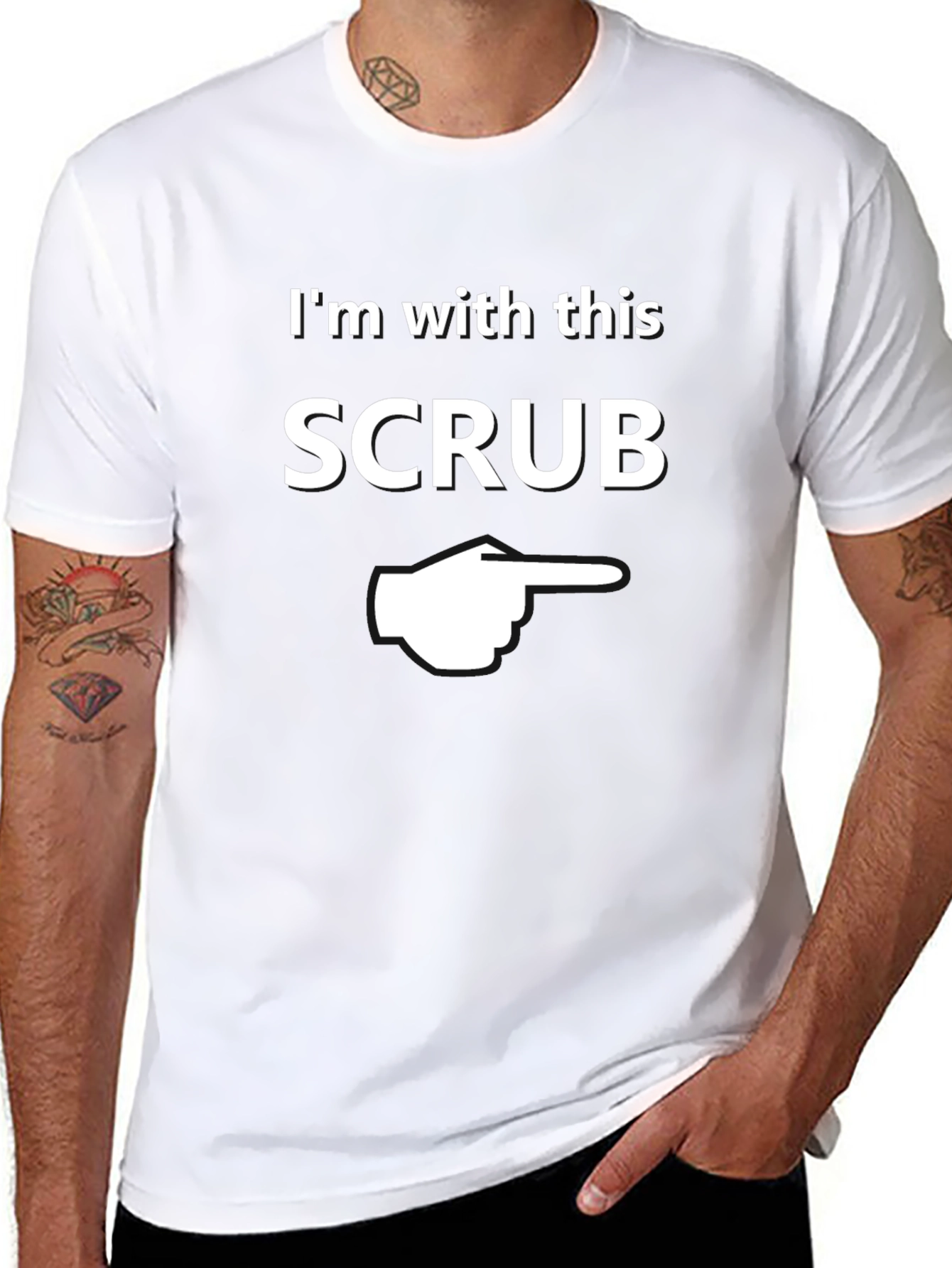 Im With This Scrub T-Shirt Funny Novelty Gift