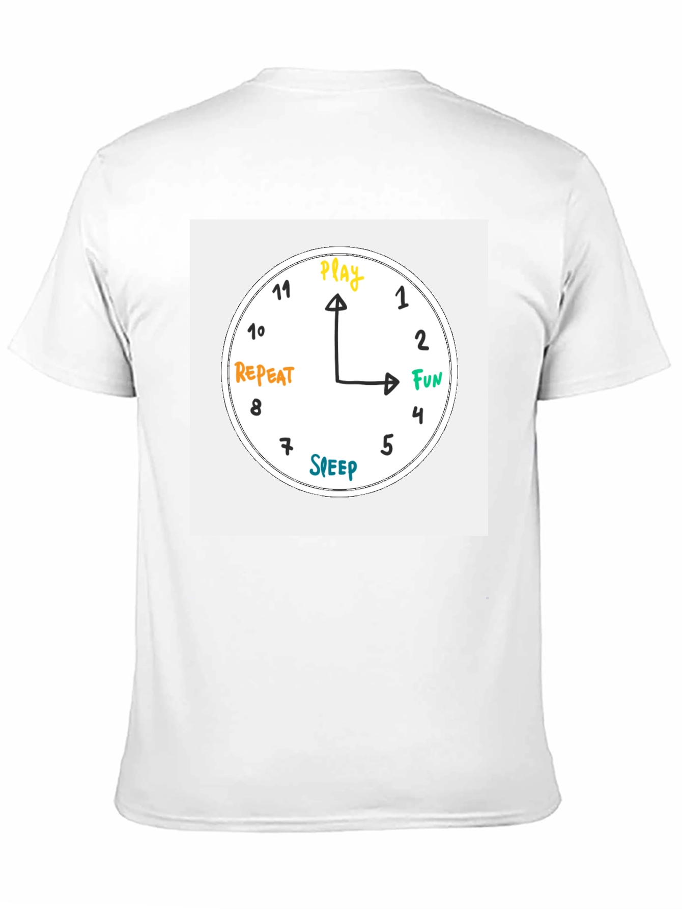 Play Time Clock Graphic T-Shirt