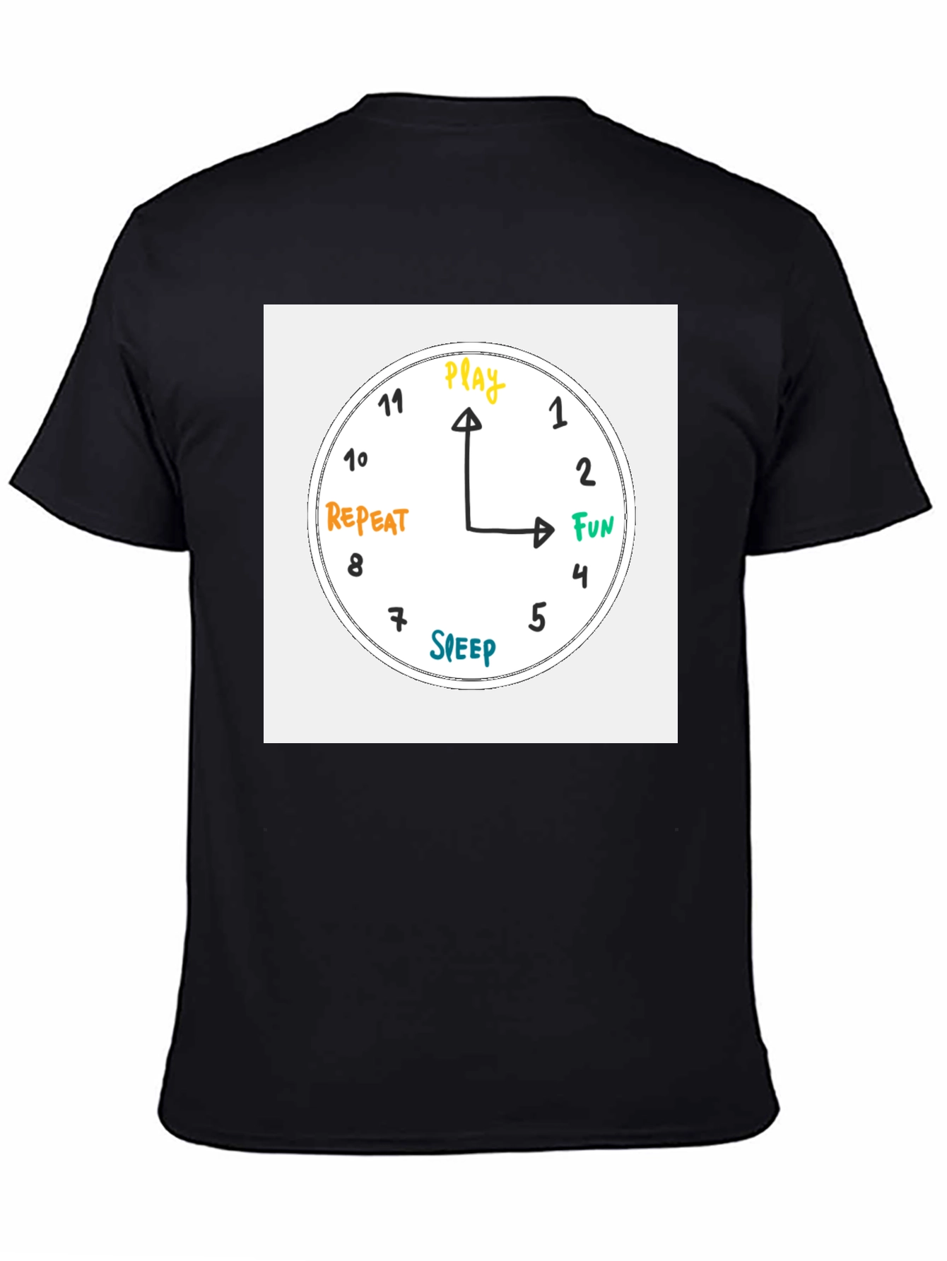 Play Time Clock Graphic T-Shirt