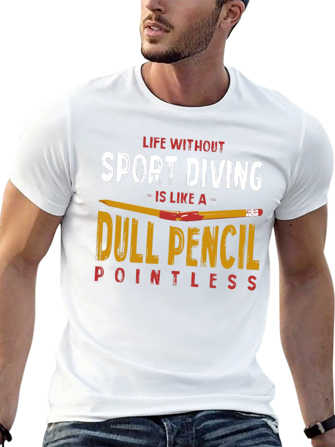 Sport Diving T-Shirt - Dull Pencil