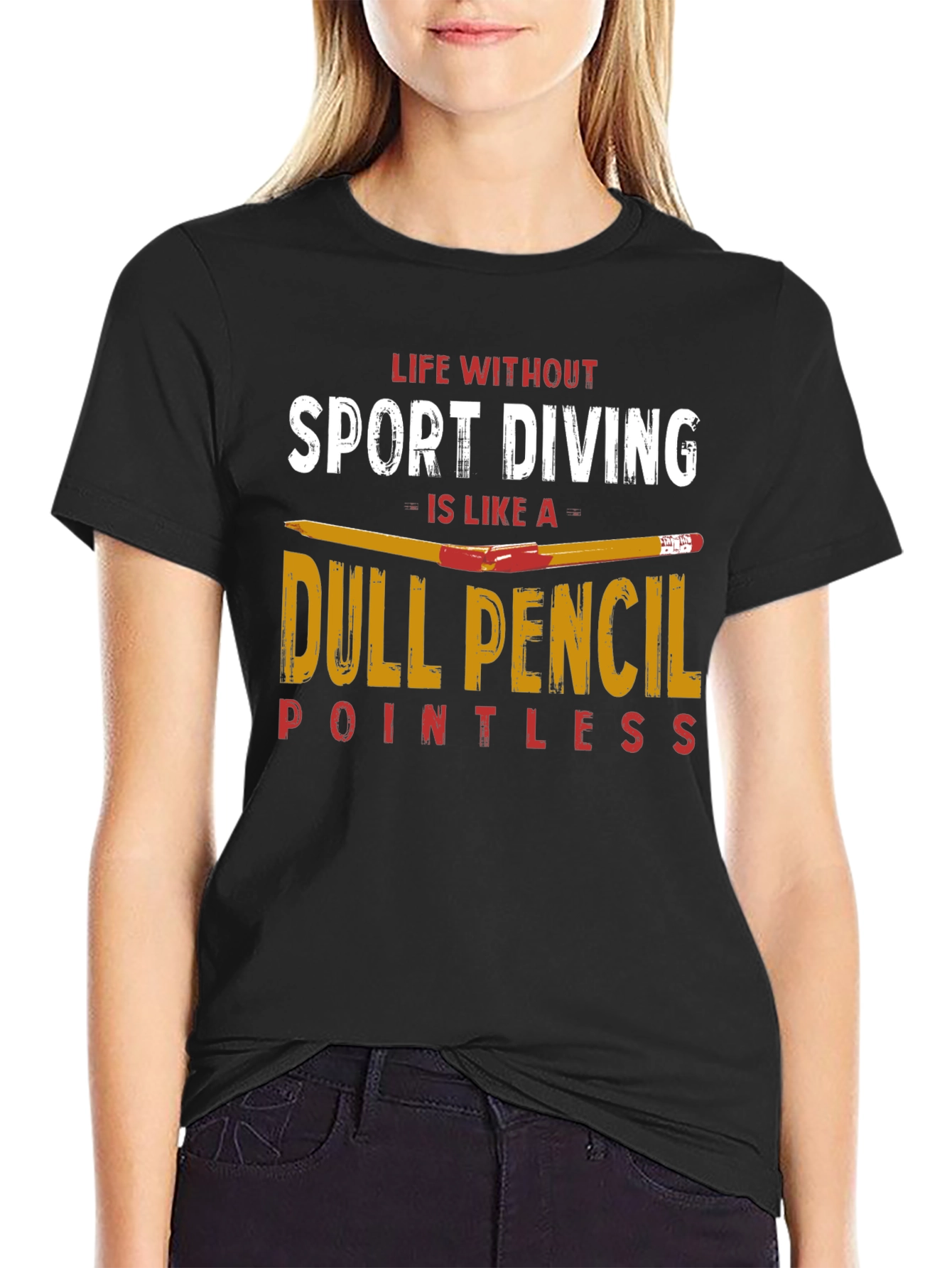 Sport Diving T-Shirt - Dull Pencil