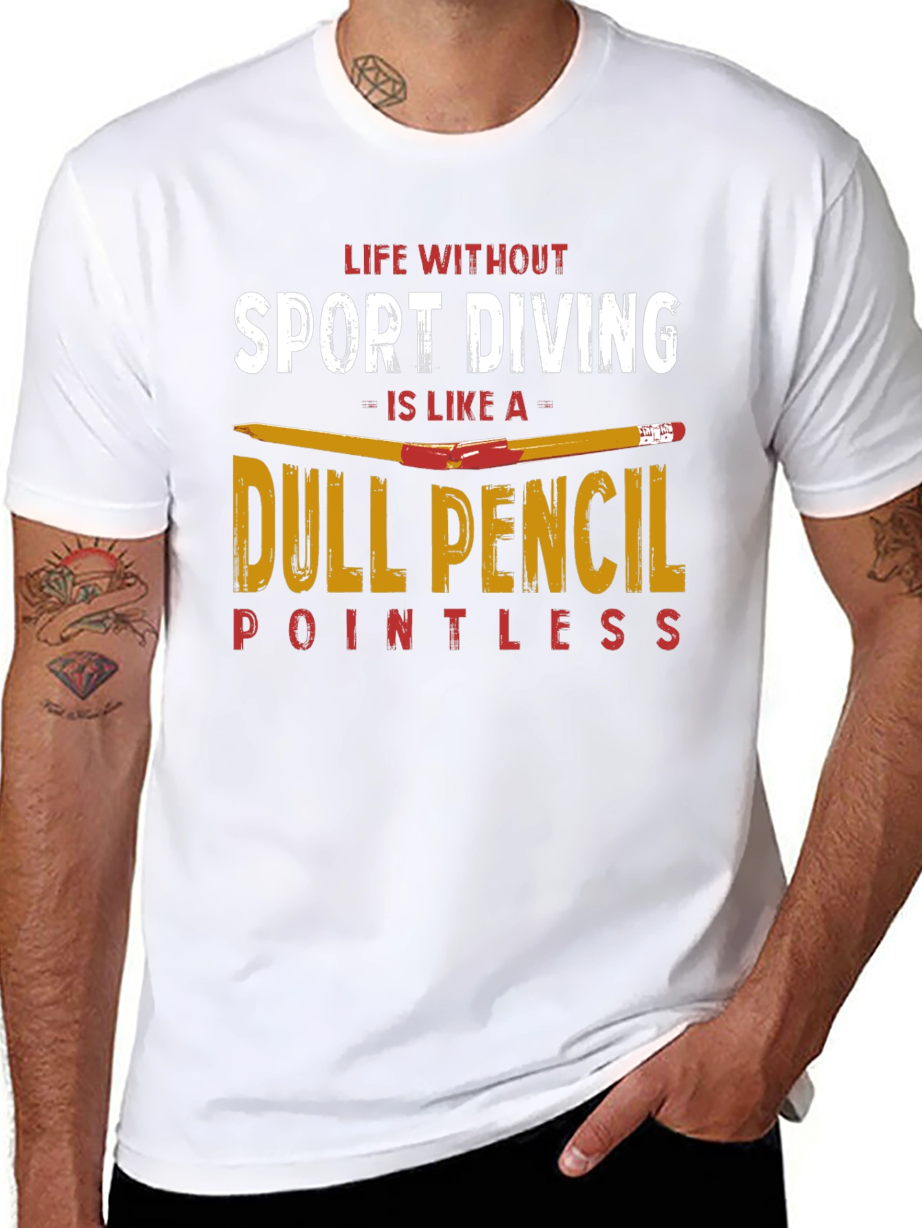 Sport Diving T-Shirt - Dull Pencil