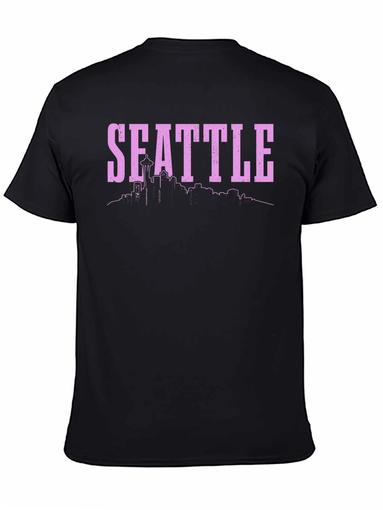 Seattle Skyline Graphic Tee - Black