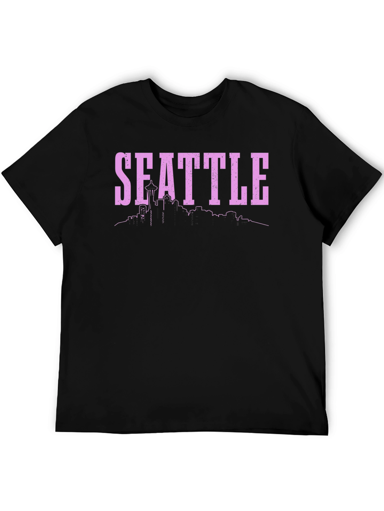 Seattle Skyline Graphic Tee - Black
