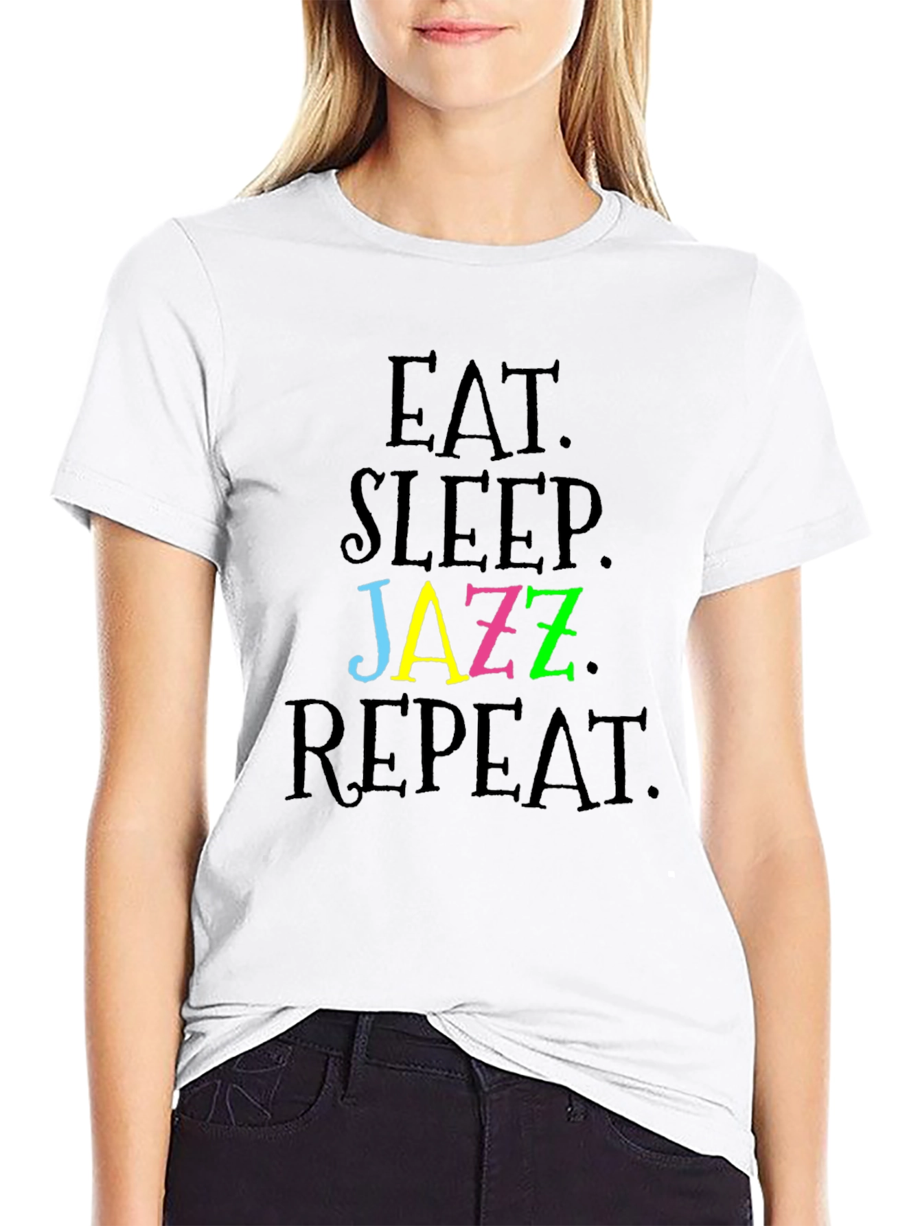 Eat Sleep Jazz Repeat T-Shirt - Stylish & Fun