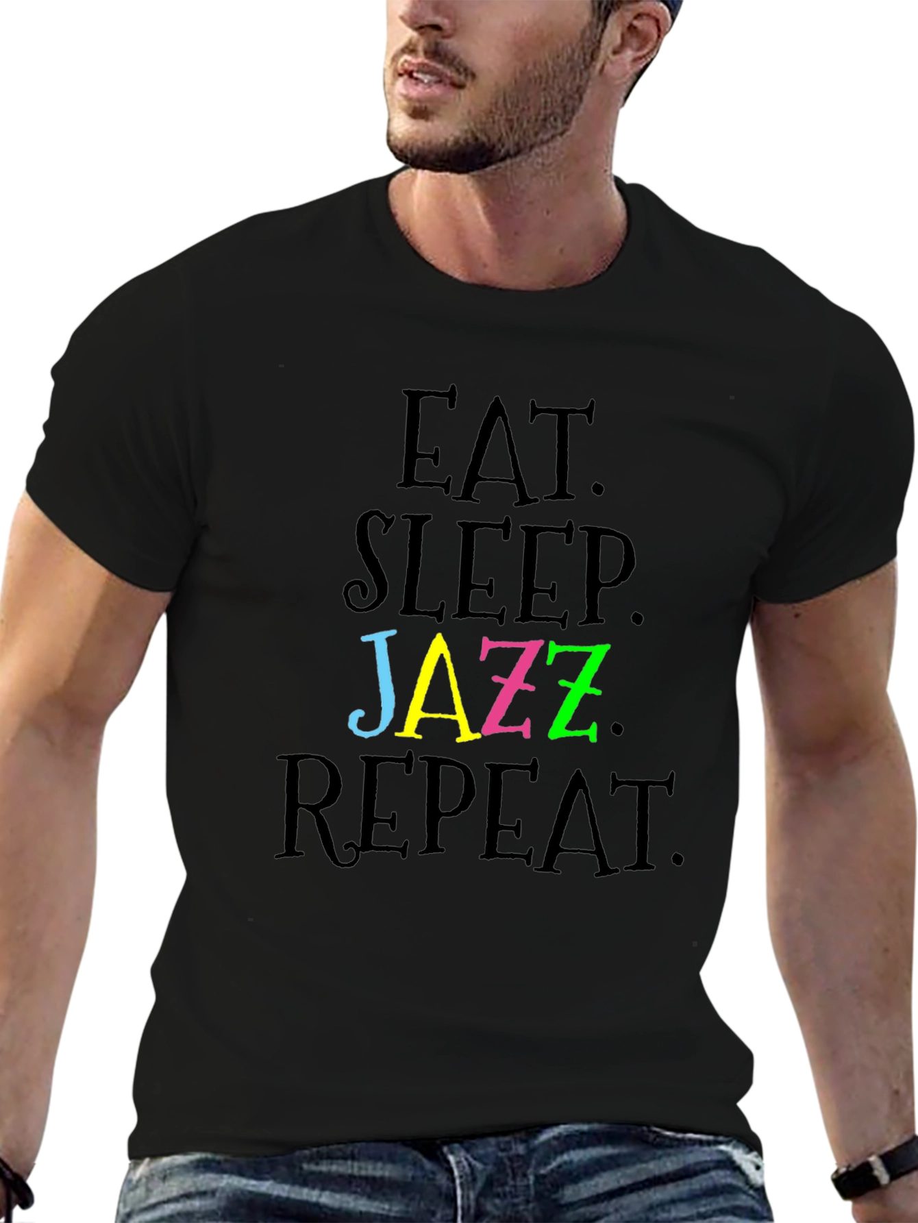 Eat Sleep Jazz Repeat T-Shirt - Stylish & Fun