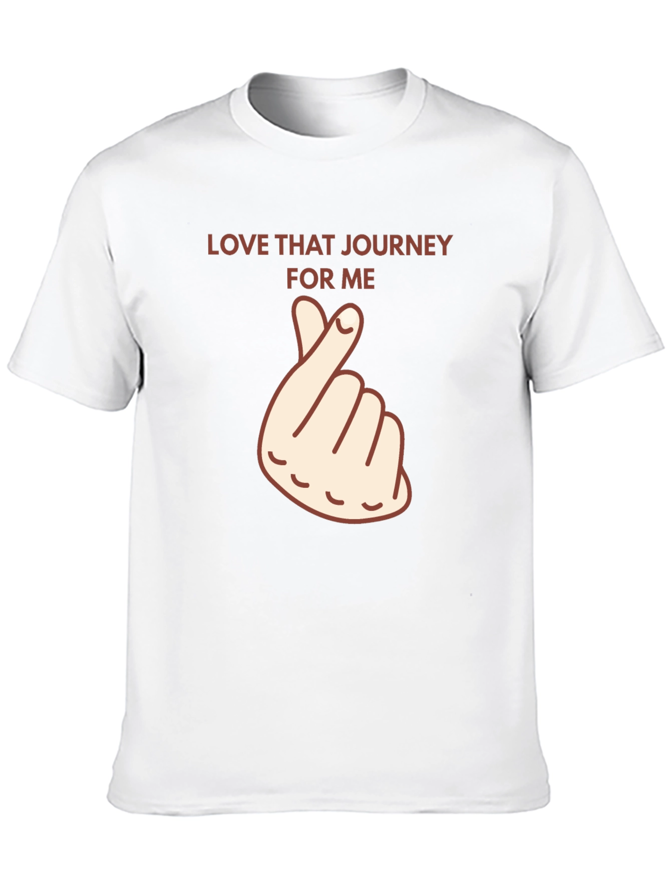Love That Journey Heart Graphic Tee - Black