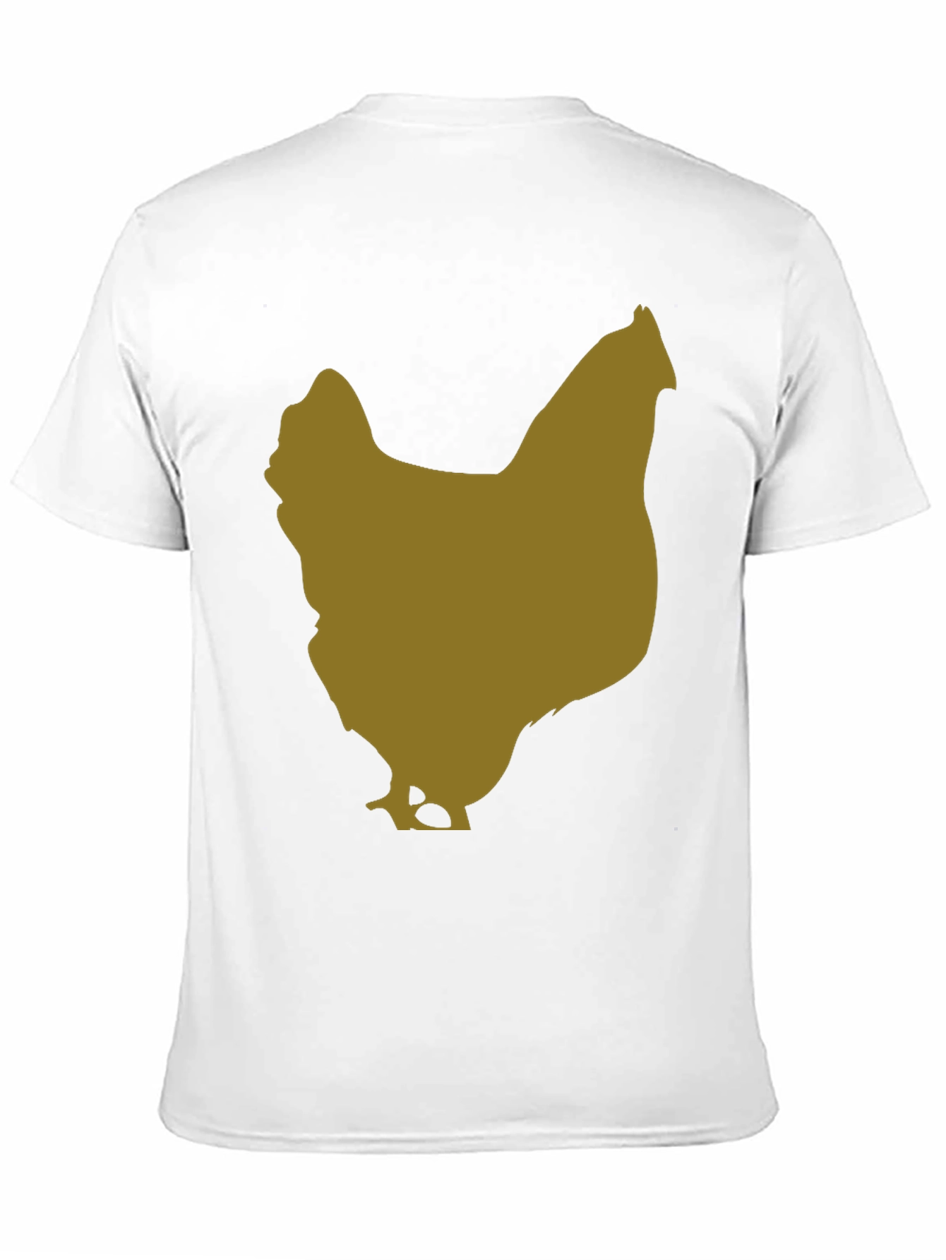 Chicken Silhouette Tee - Black Cotton Blend