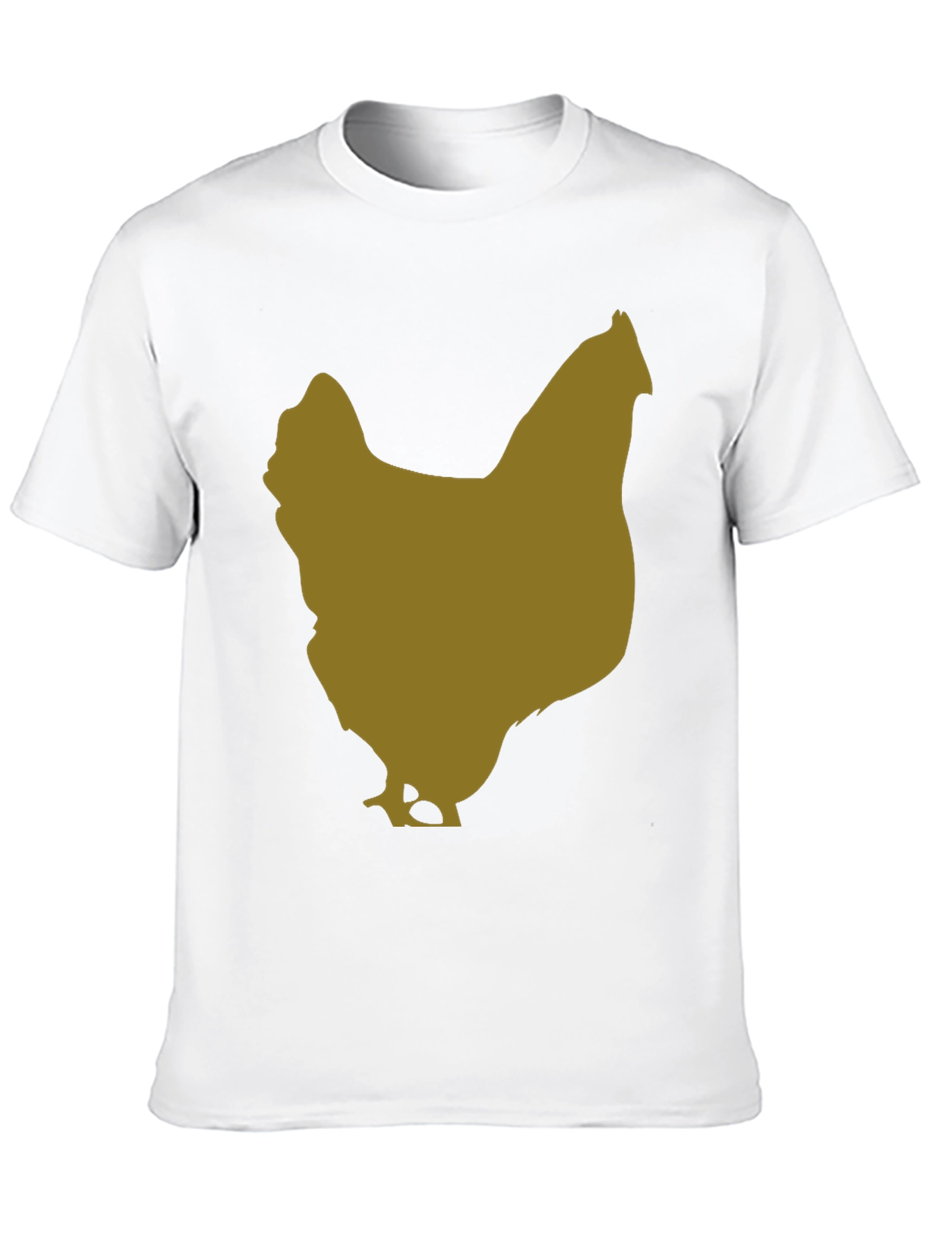 Chicken Silhouette Tee - Black Cotton Blend