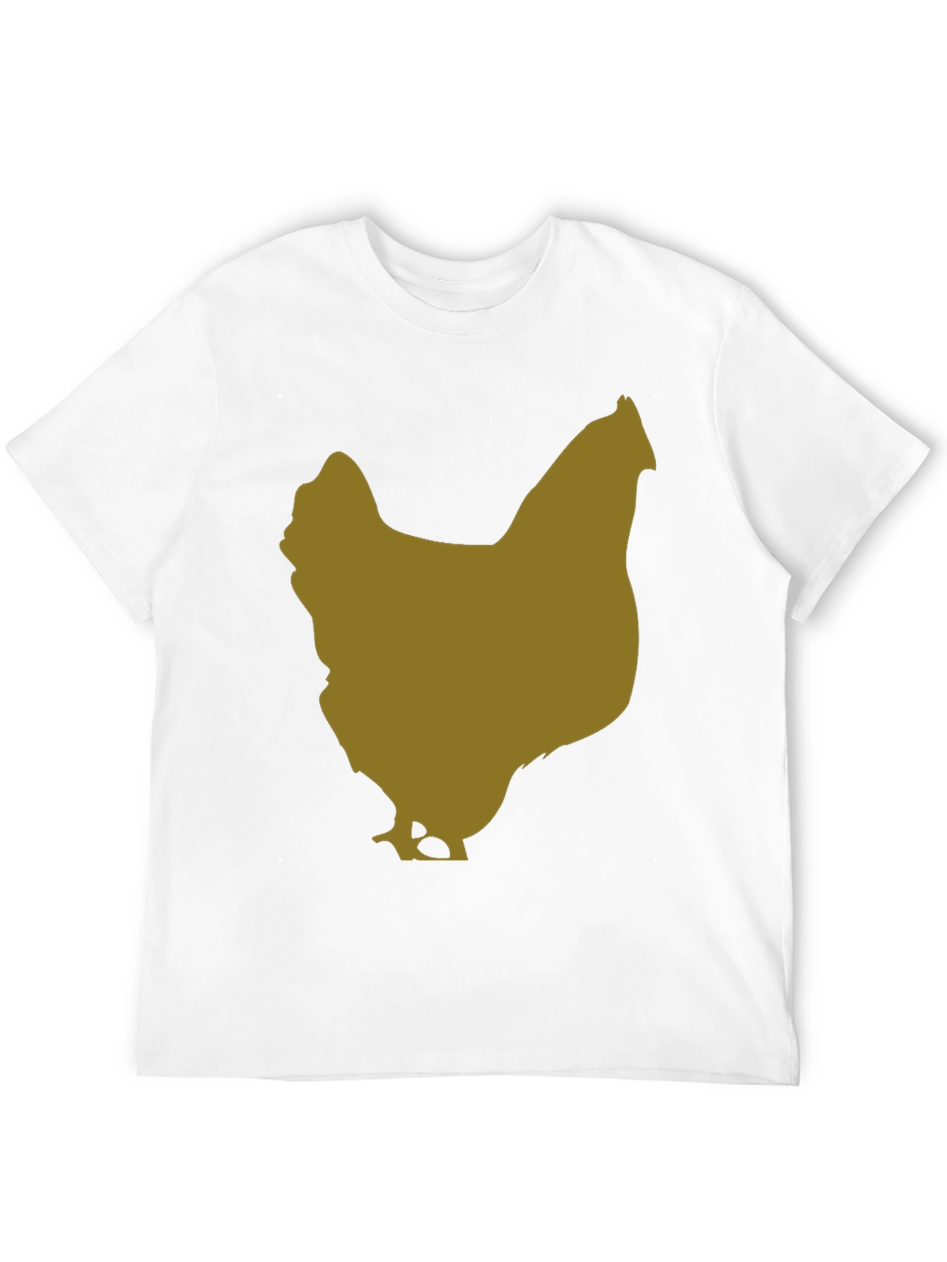Chicken Silhouette Tee - Black Cotton Blend