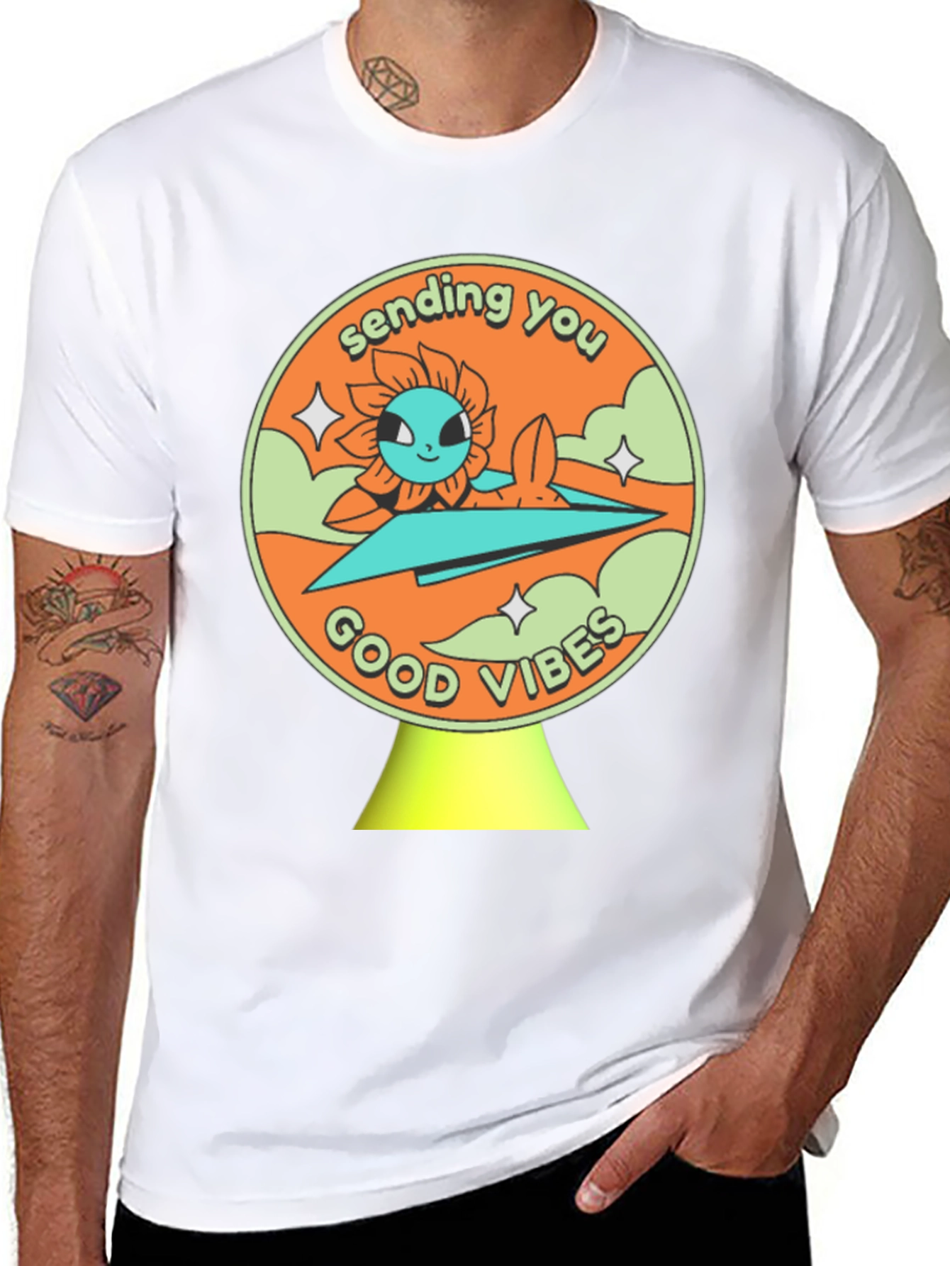 Sending You Good Vibes Graphic T-Shirt