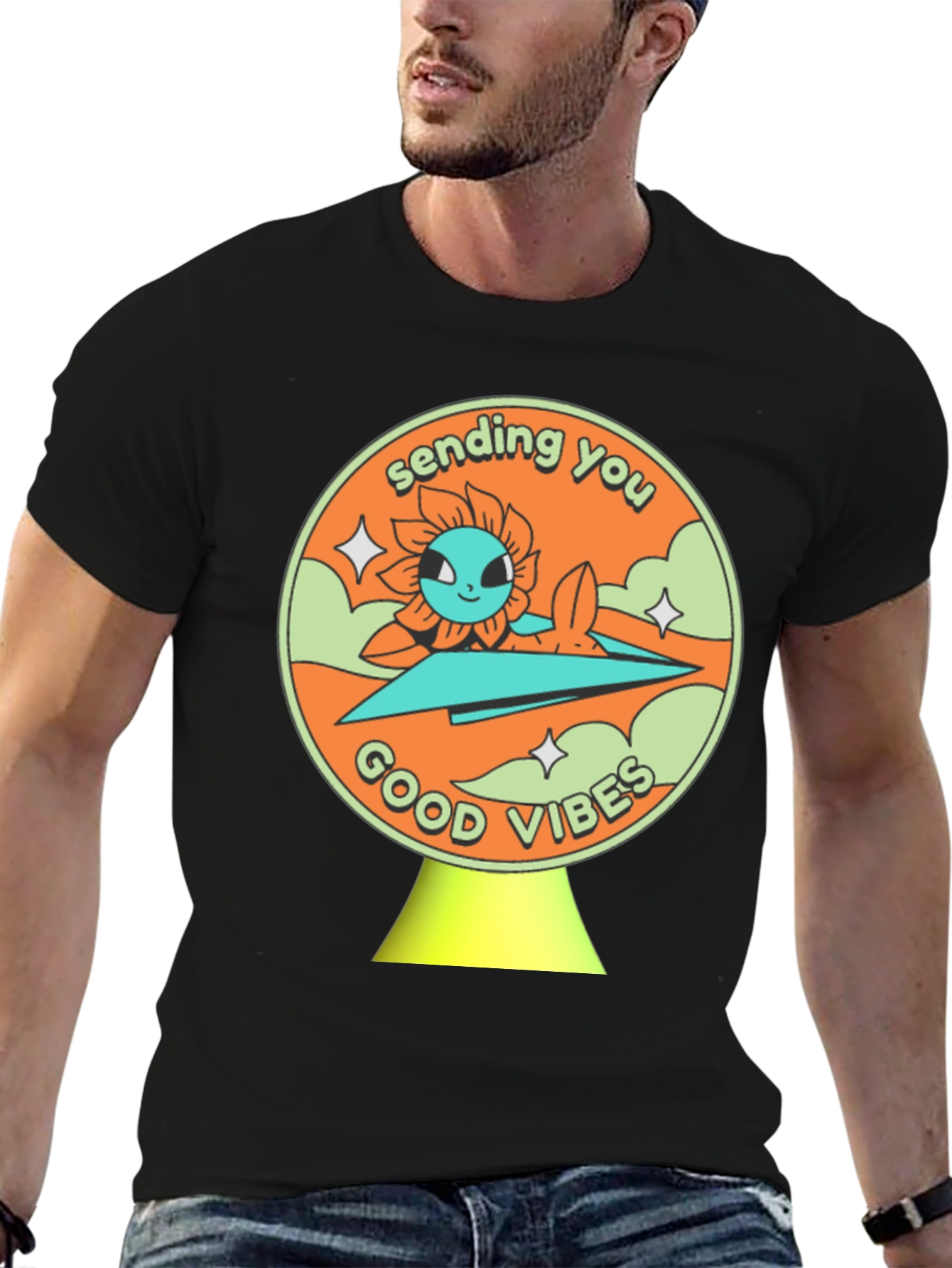 Sending You Good Vibes Graphic T-Shirt
