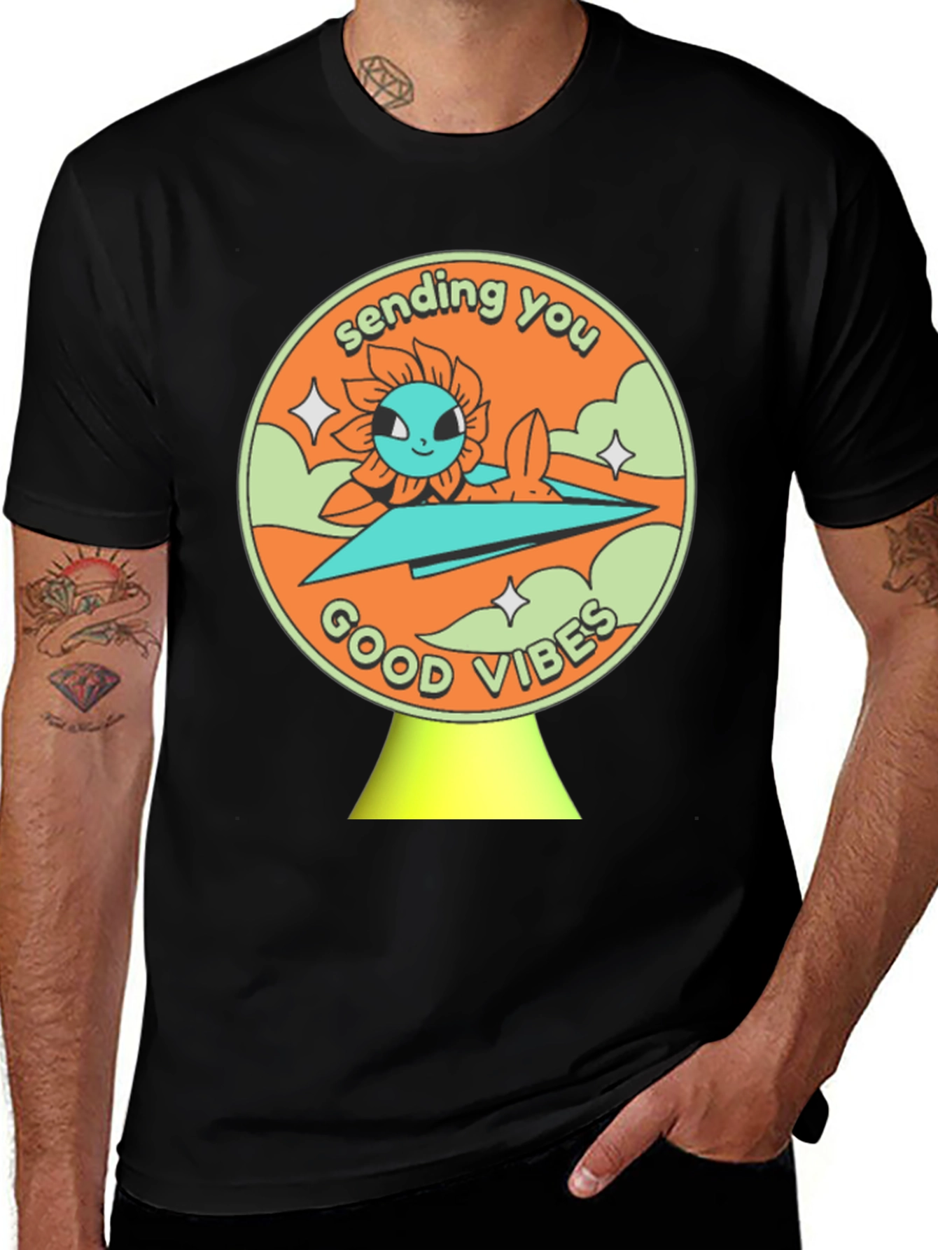 Sending You Good Vibes Graphic T-Shirt