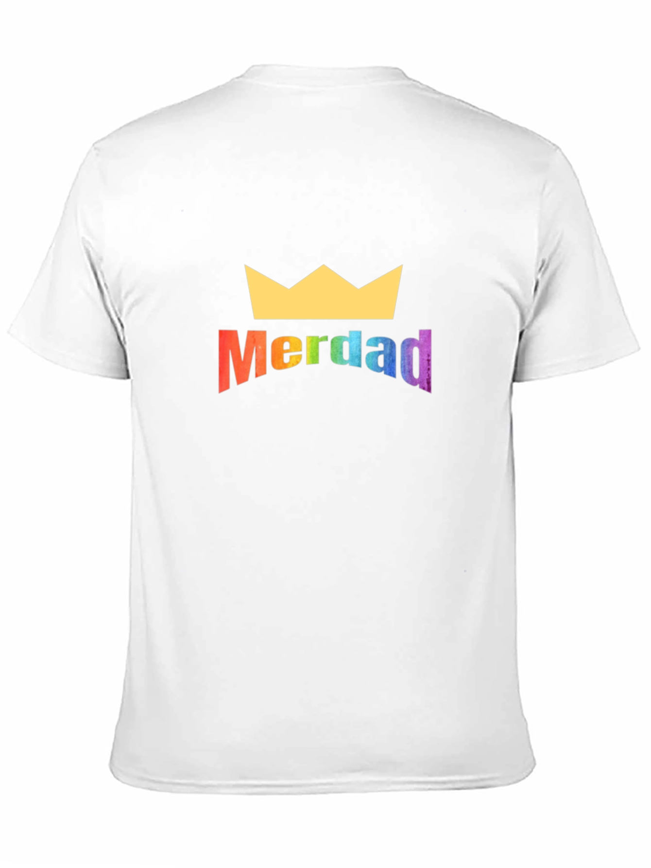 MerDAD Rainbow Crown Black T-Shirt