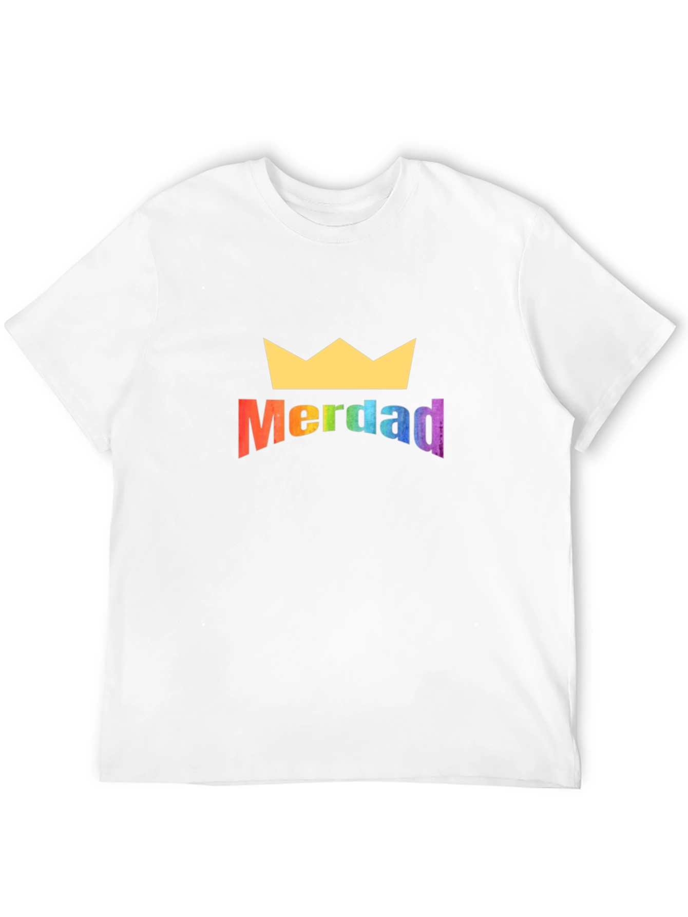MerDAD Rainbow Crown Black T-Shirt