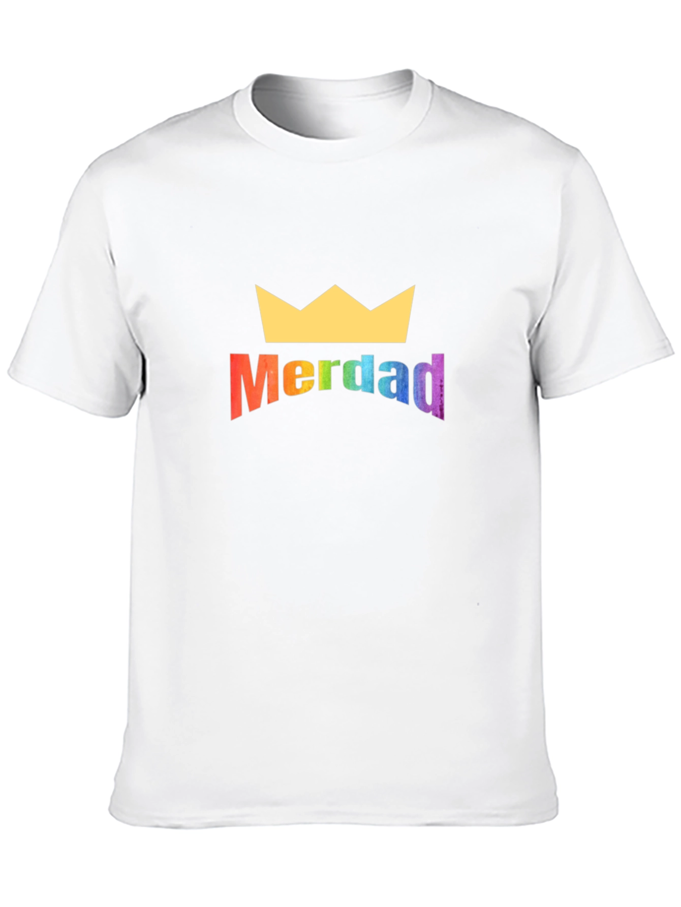 MerDAD Rainbow Crown Black T-Shirt