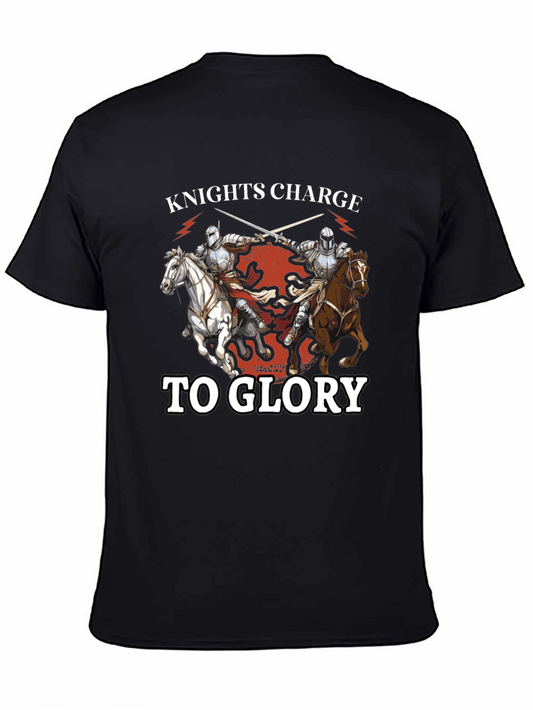 Knights Charge to Glory T-Shirt - Medieval Design