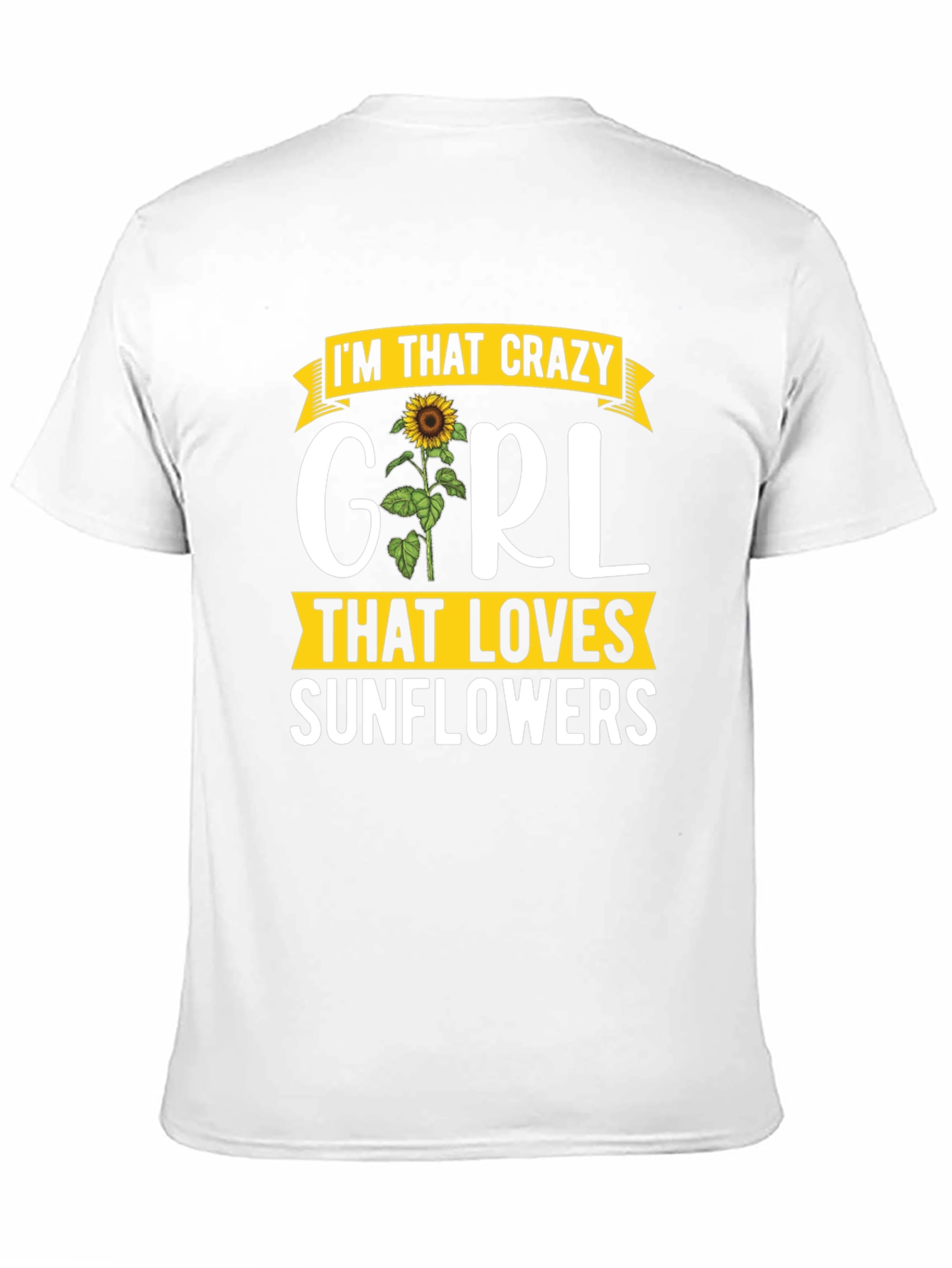 Crazy Girl Sunflower Graphic Tee