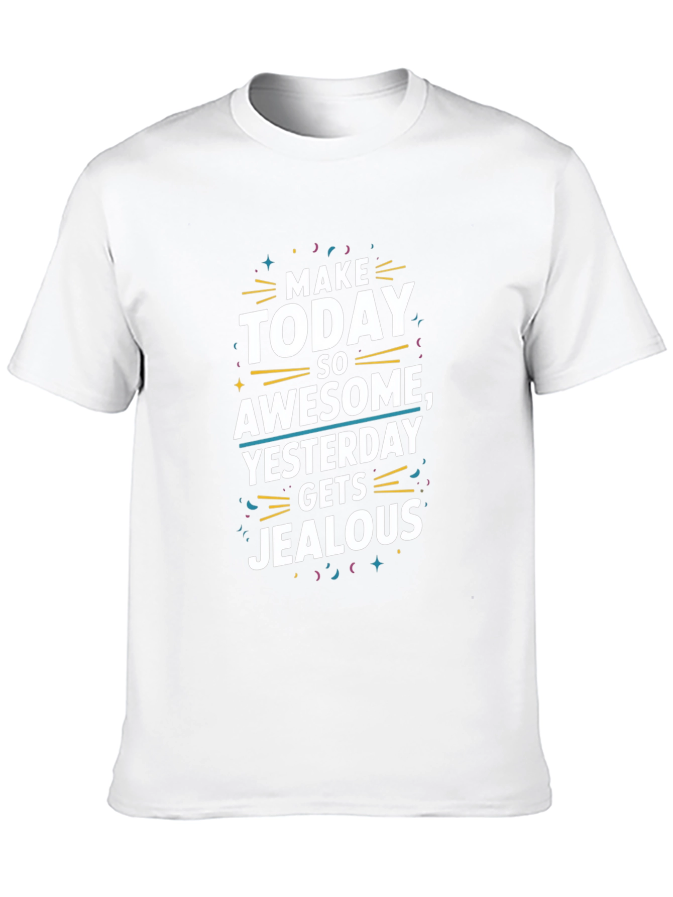 Awesome Today Graphic Tee -  Black Cotton T-Shirt