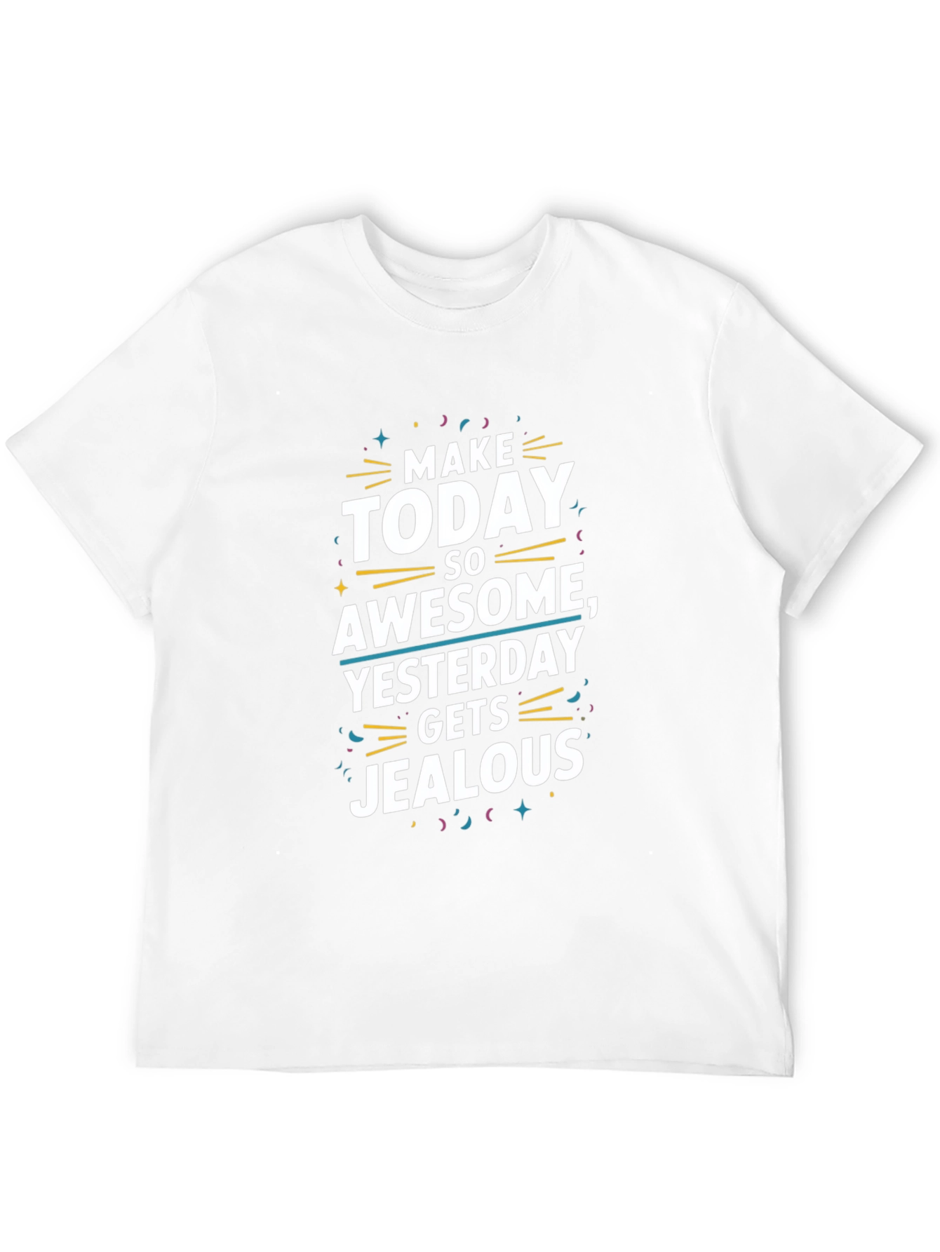 Awesome Today Graphic Tee -  Black Cotton T-Shirt