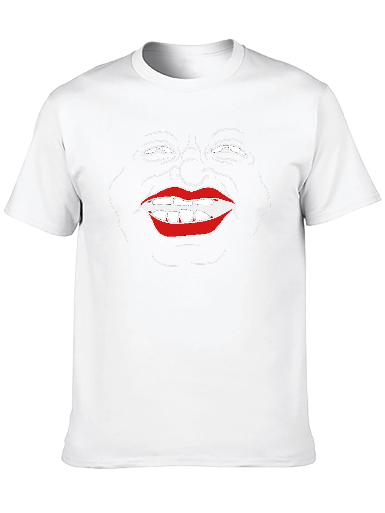 Funny Face Graphic Black T-Shirt
