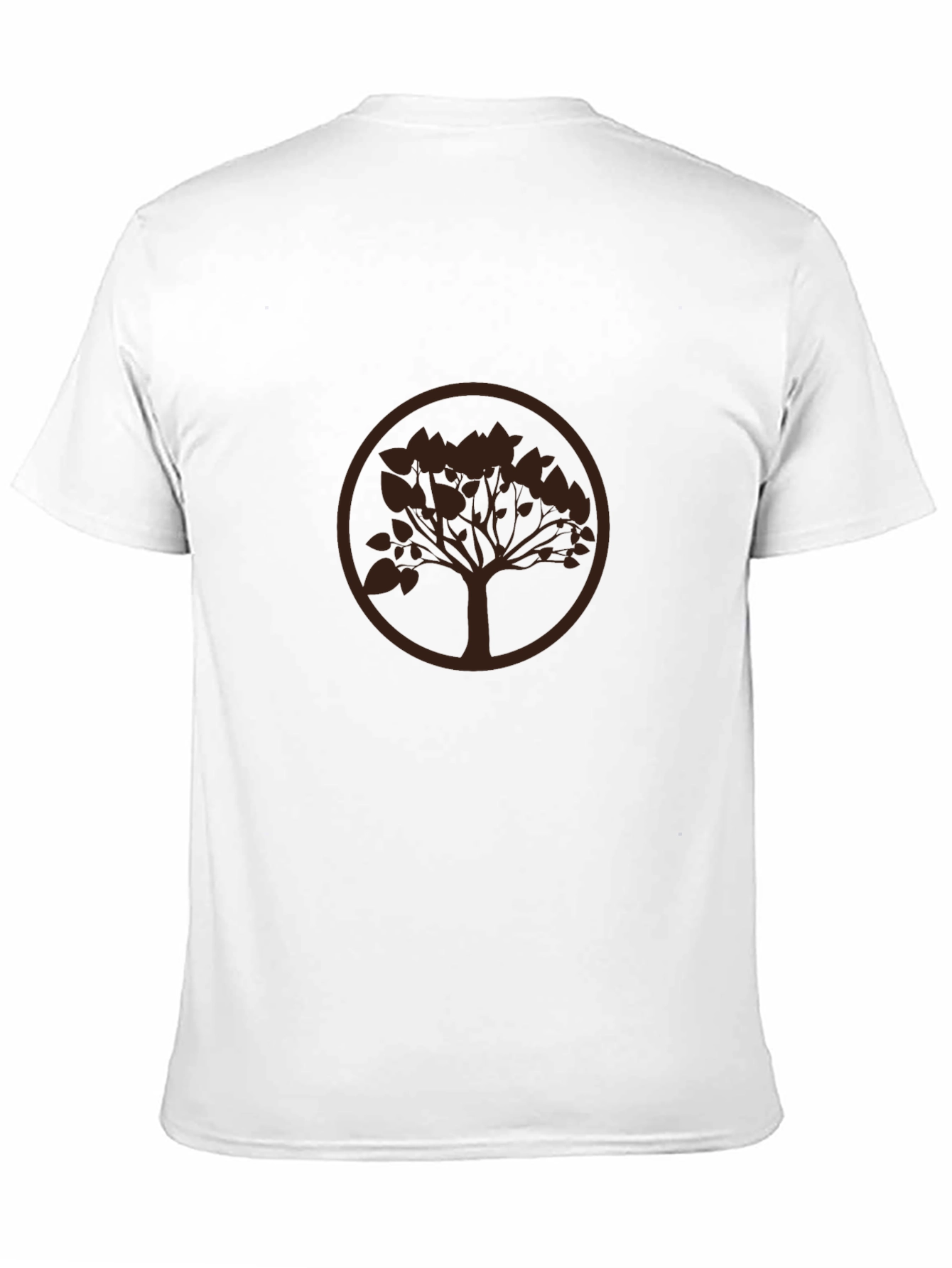 Nature Tree Graphic Tee - Black Casual T-Shirt