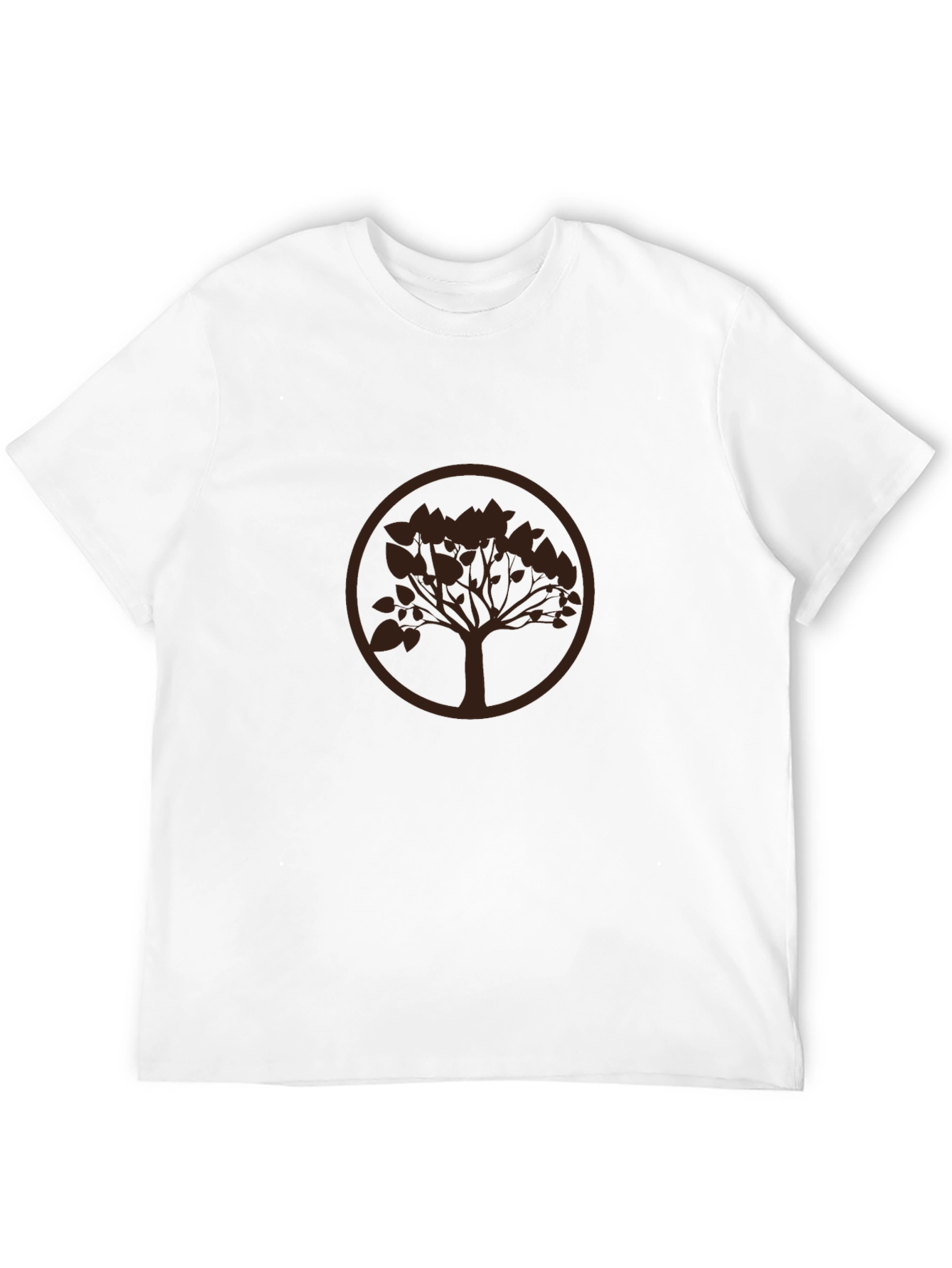 Nature Tree Graphic Tee - Black Casual T-Shirt