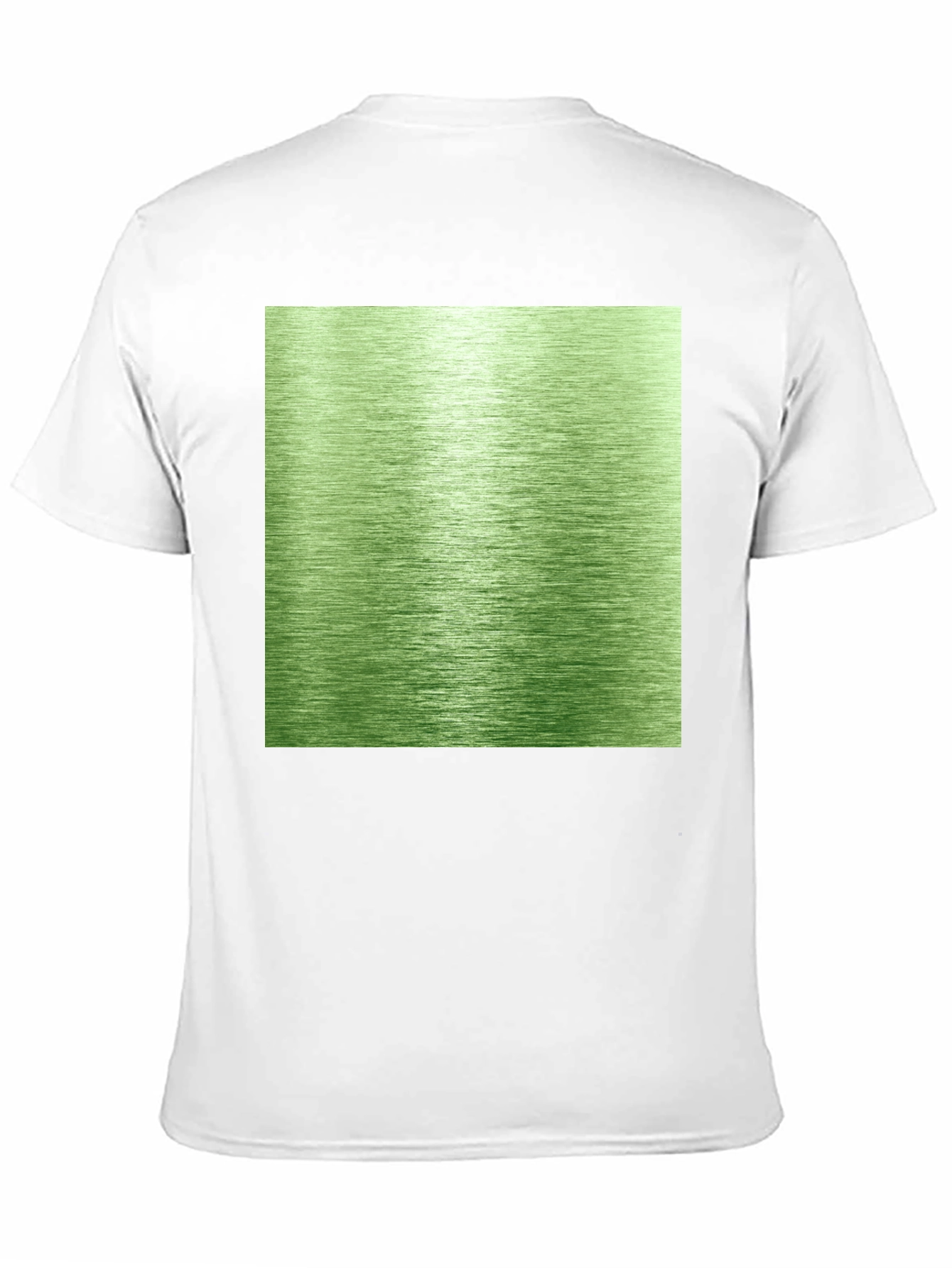 Modern Green Brushed Metal Graphic Tee - Black