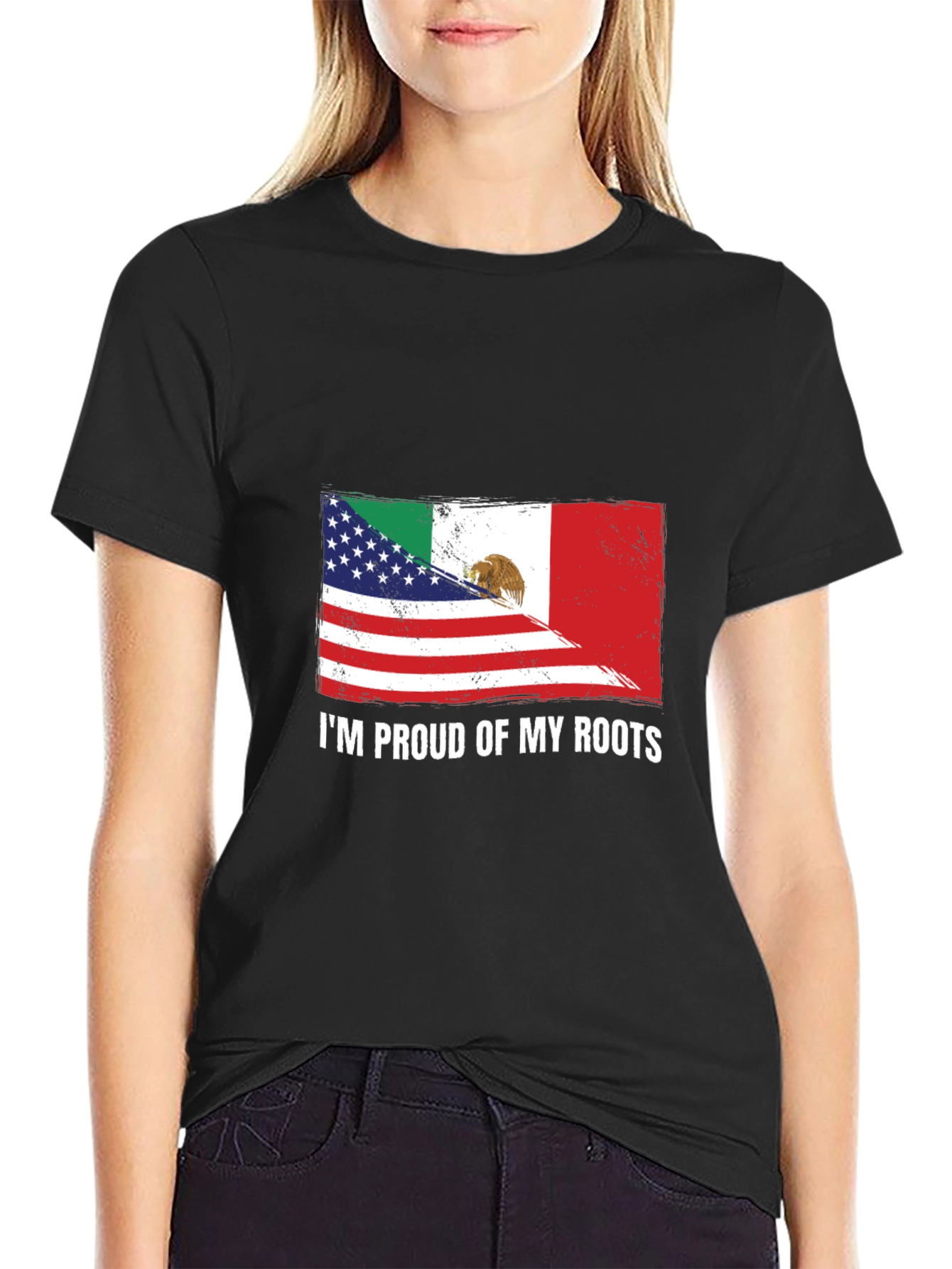 Proud Roots USA Mexico Flag T-Shirt