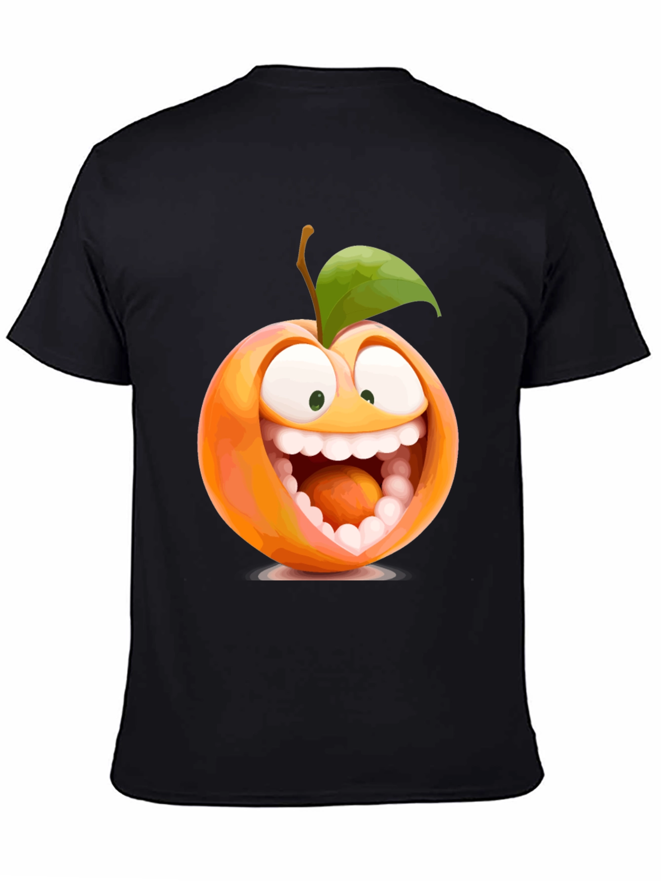 Funny Peach Cartoon Graphic Tee