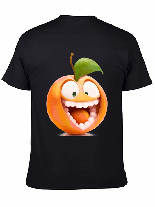 Funny Peach Cartoon Graphic Tee