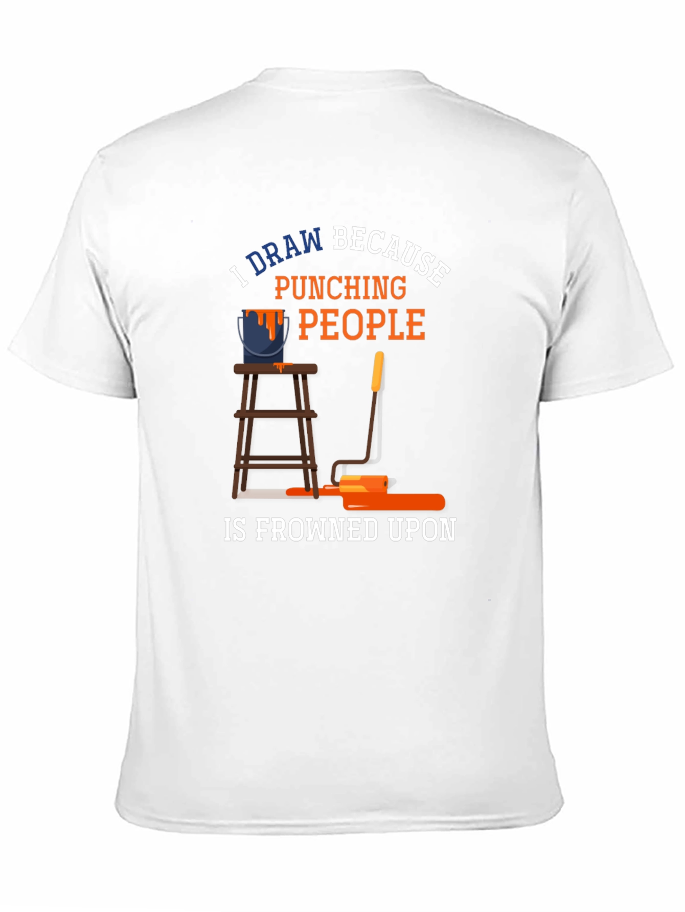 I Draw Because Punching People T-Shirt