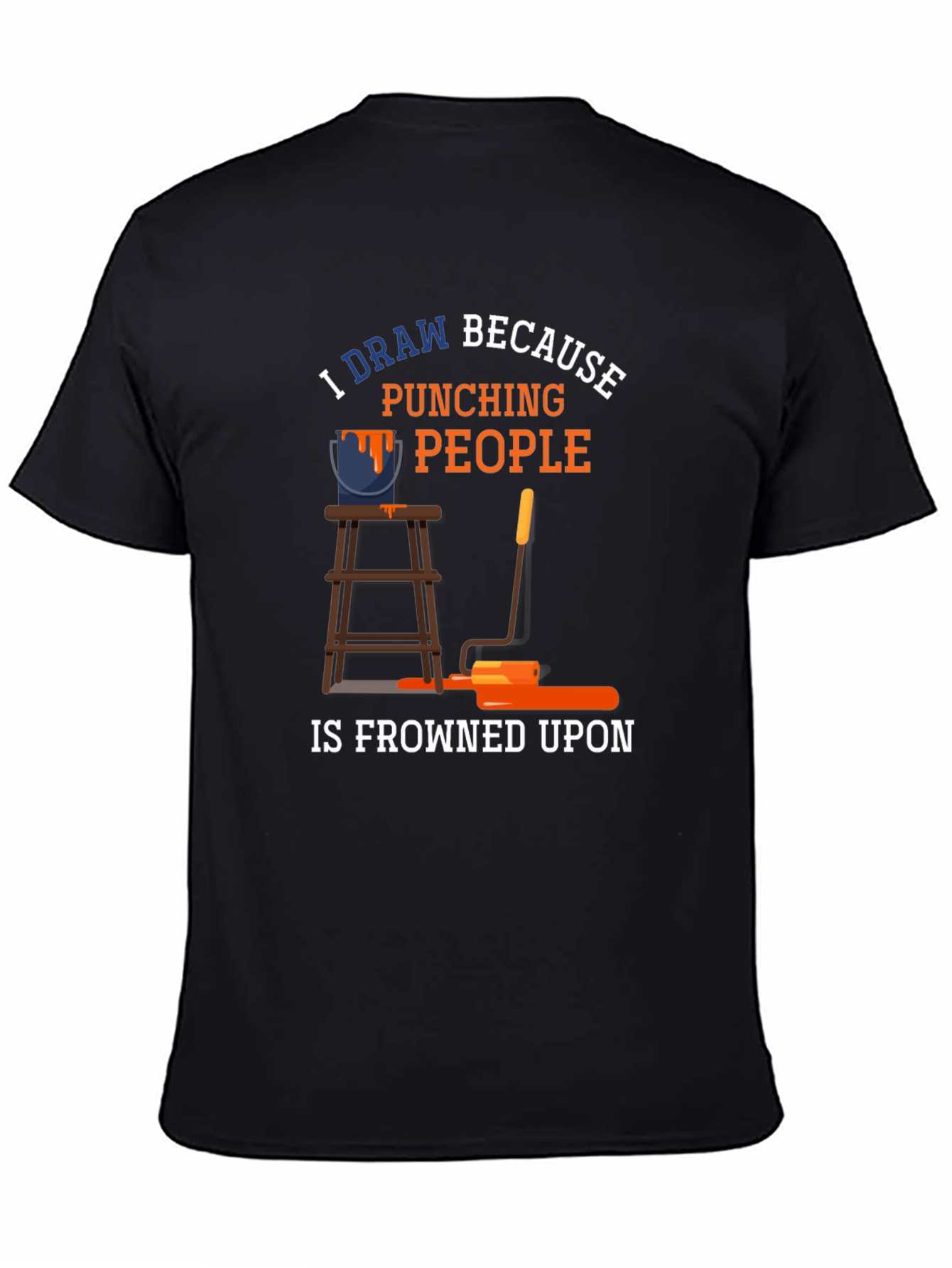 I Draw Because Punching People T-Shirt