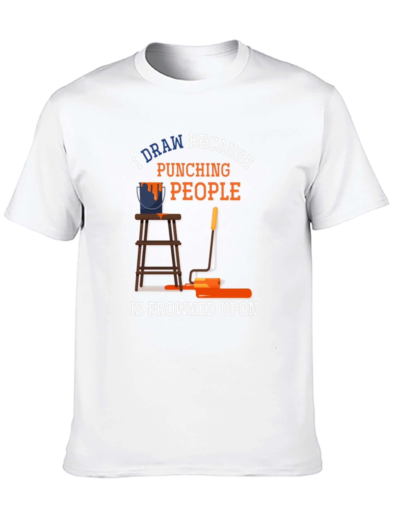 I Draw Because Punching People T-Shirt