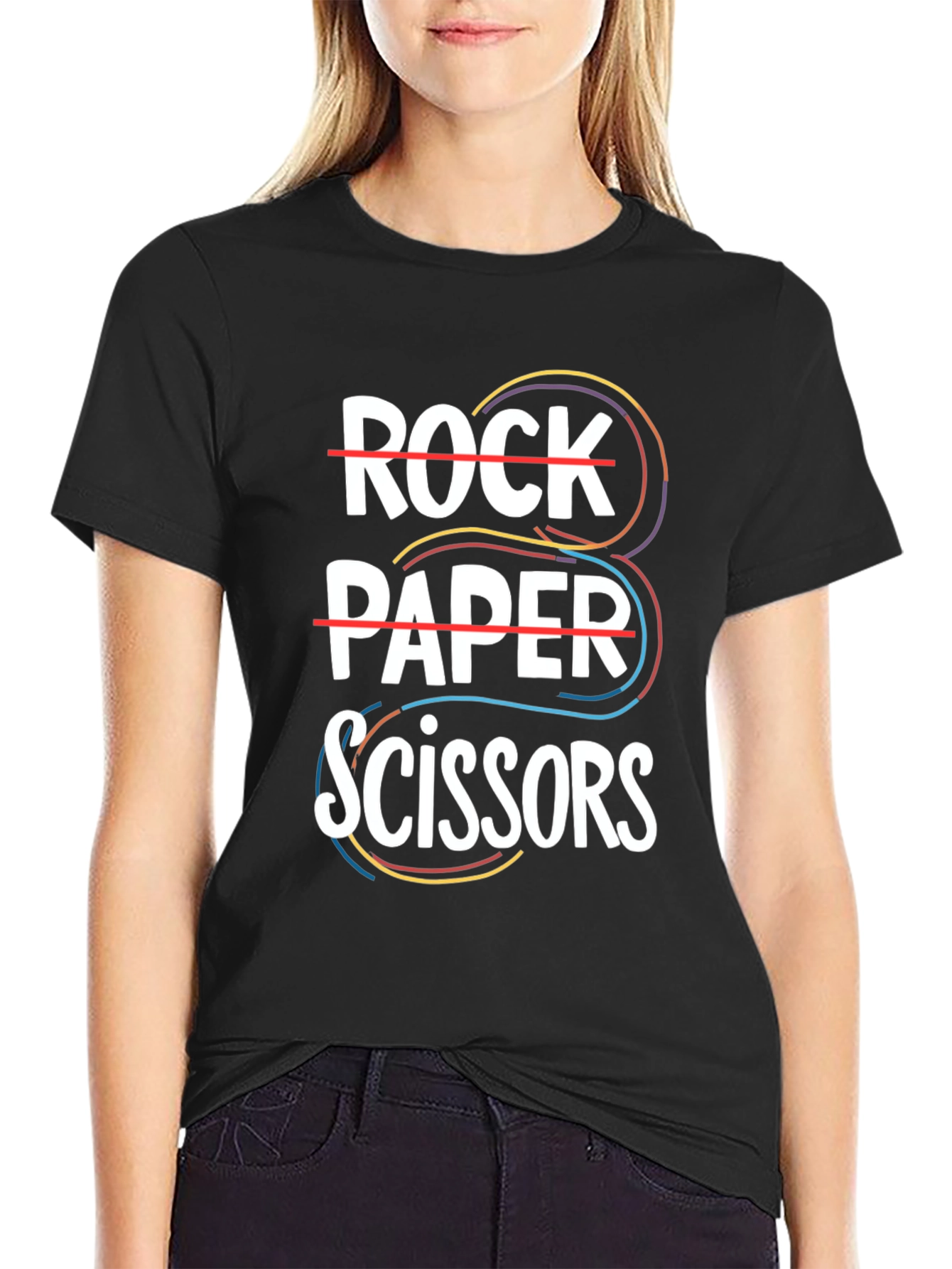 Rock Paper Scissors Graphic Tee