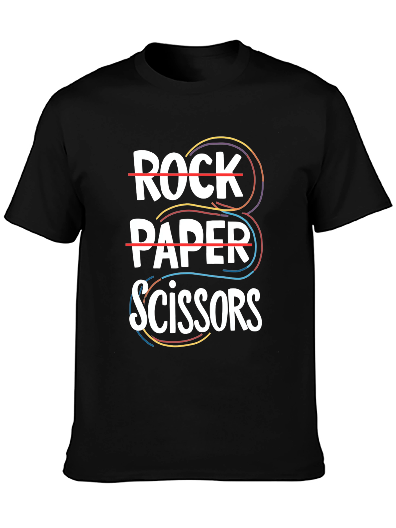 Rock Paper Scissors Graphic Tee