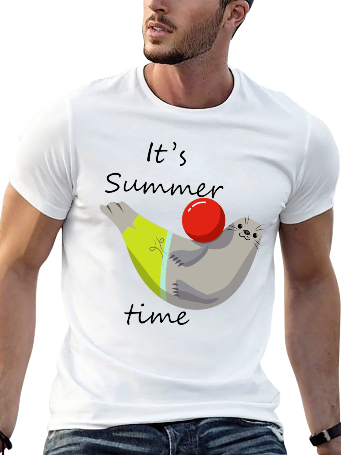 Summer Seal T-Shirt - Its Summer Time Tee