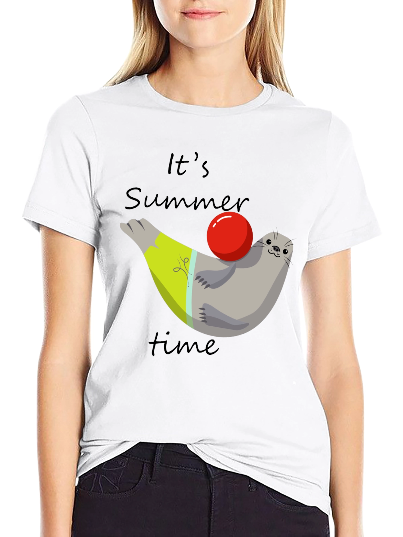 Summer Seal T-Shirt - Its Summer Time Tee