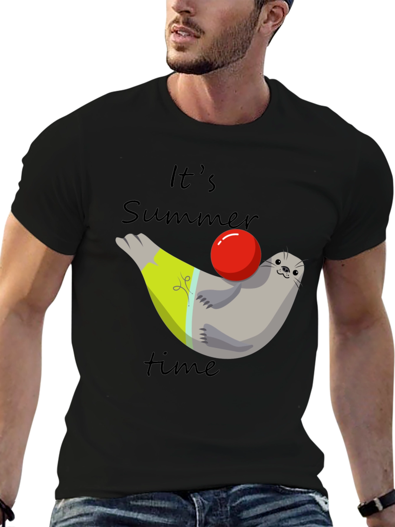 Summer Seal T-Shirt - Its Summer Time Tee