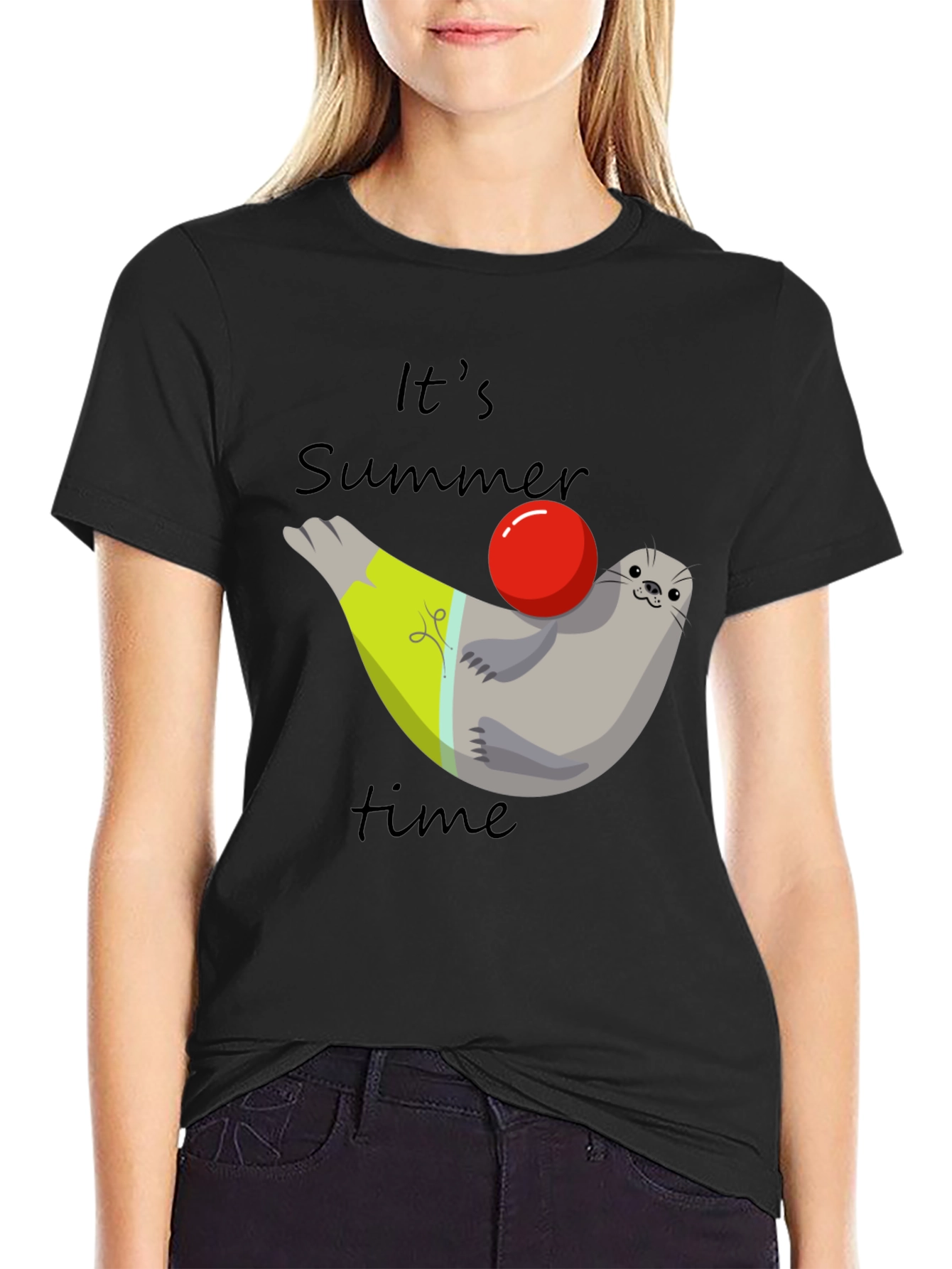 Summer Seal T-Shirt - Its Summer Time Tee