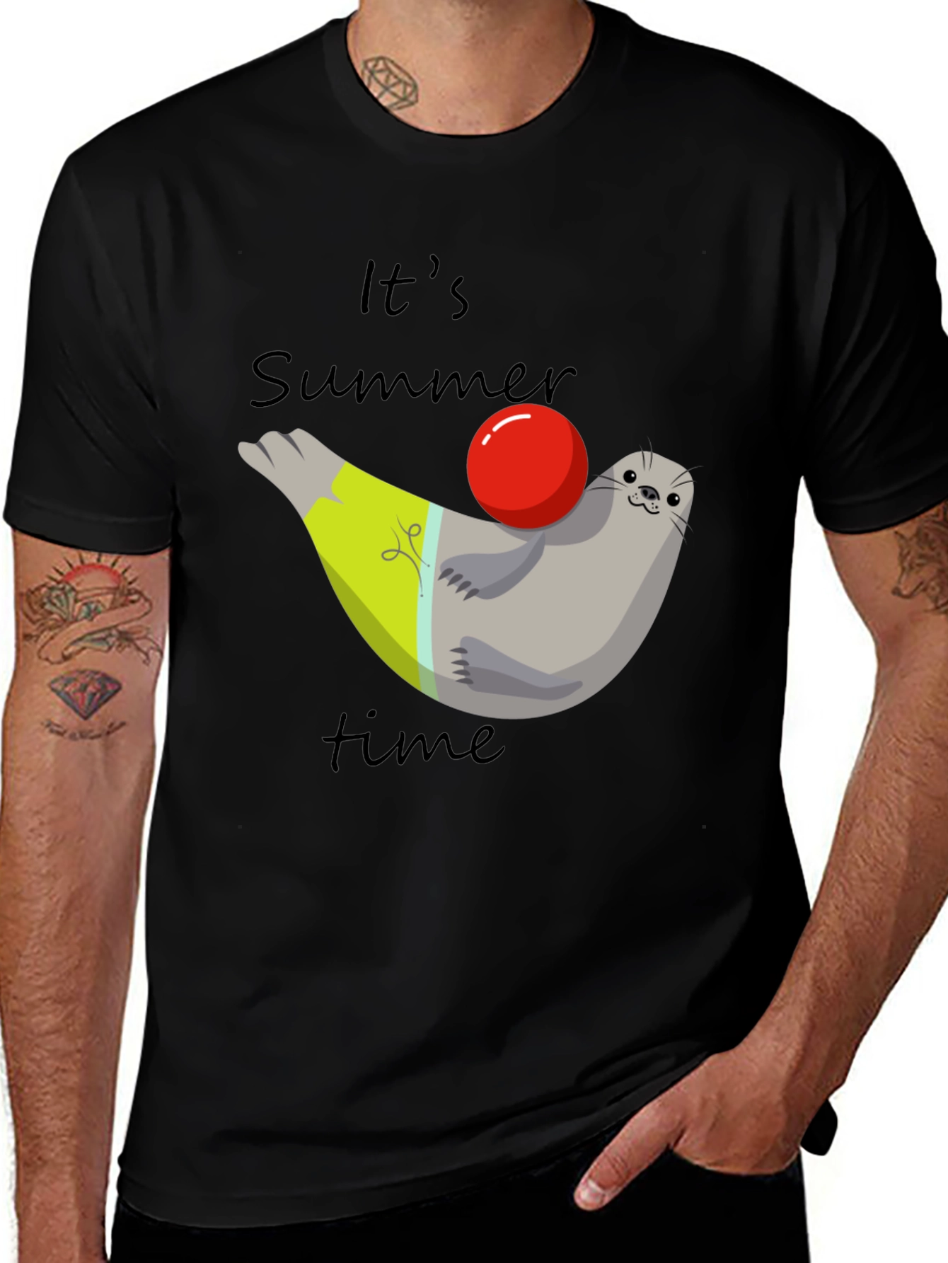 Summer Seal T-Shirt - Its Summer Time Tee